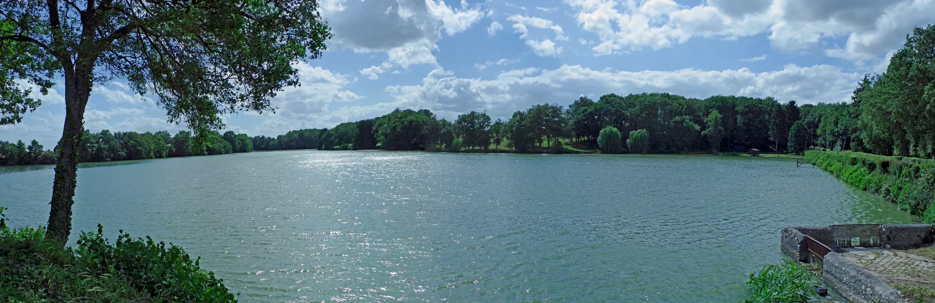 Etang de la Brosse à Luzillé — Sur le lac
