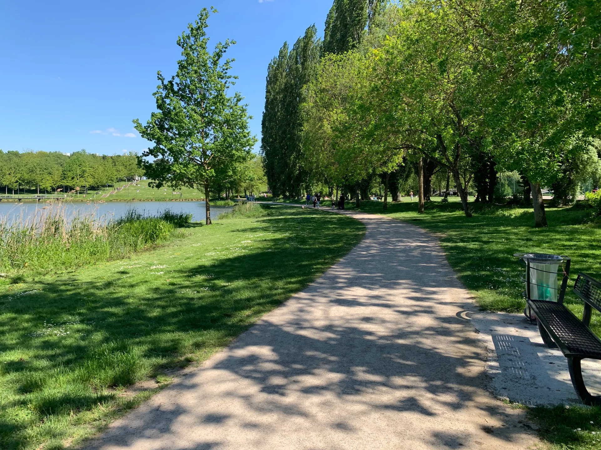 Etang  de Saint Pierre à Amiens — Sur le lac