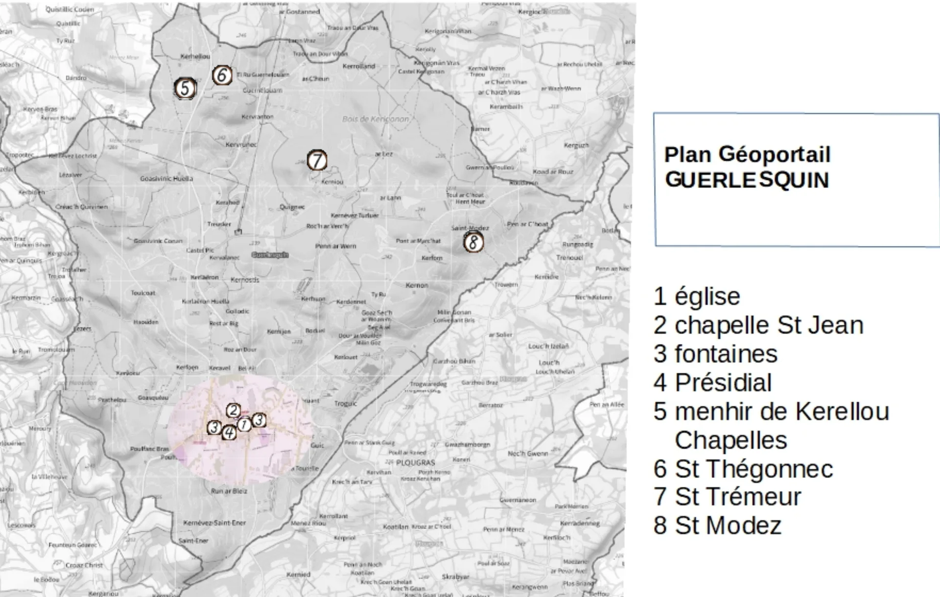 Etang du Guic à Guerlesquin — À 1,2 km du lac