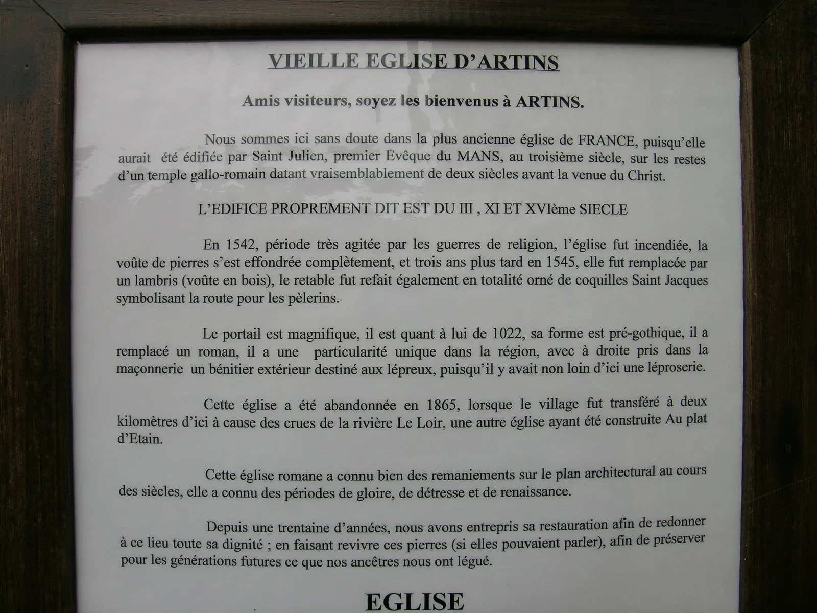 Etang du Vieux Bourg à Artins — À 522 m du lac