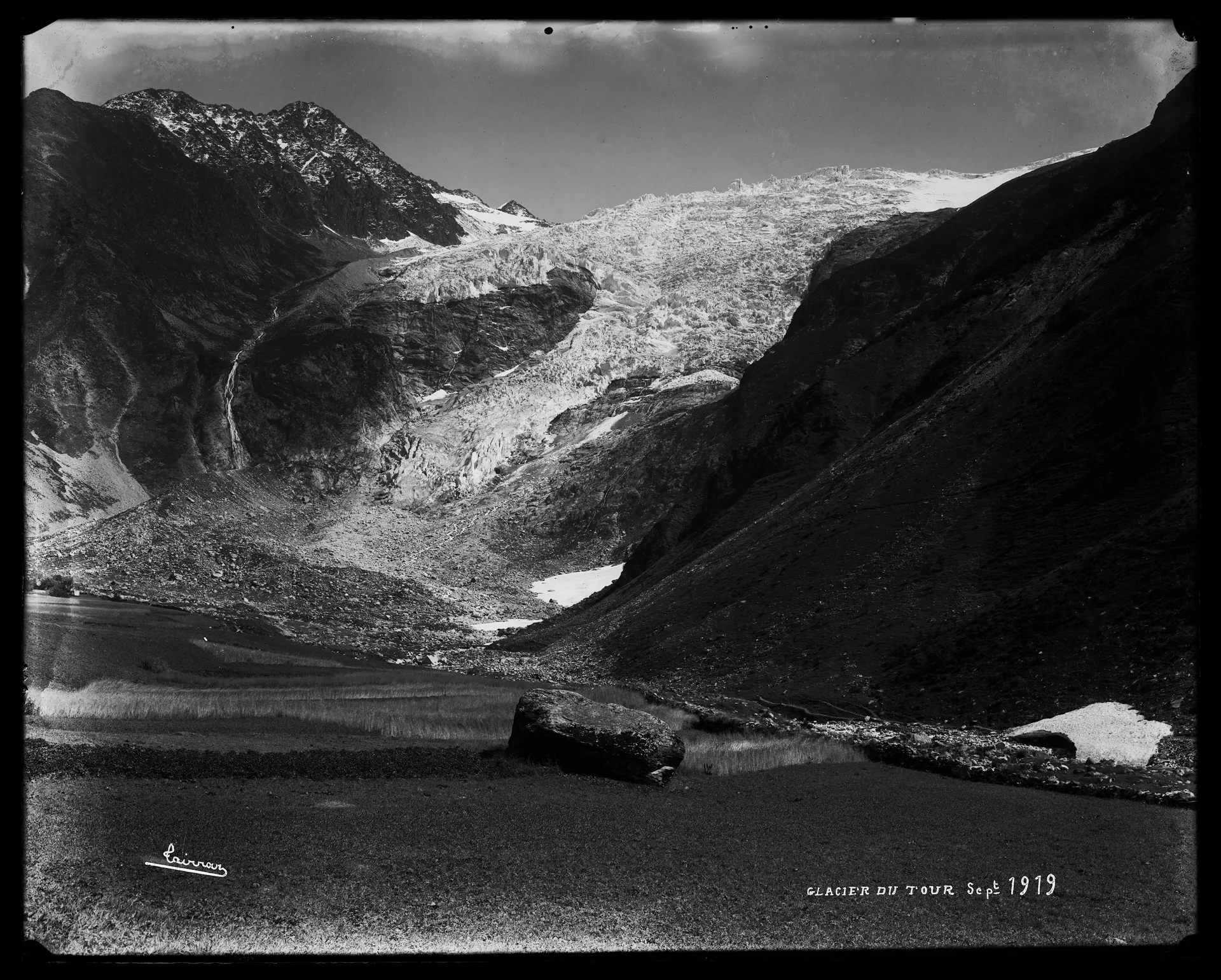 Glacier du Tour à Chamonix-Mont-Blanc — Sur le lac