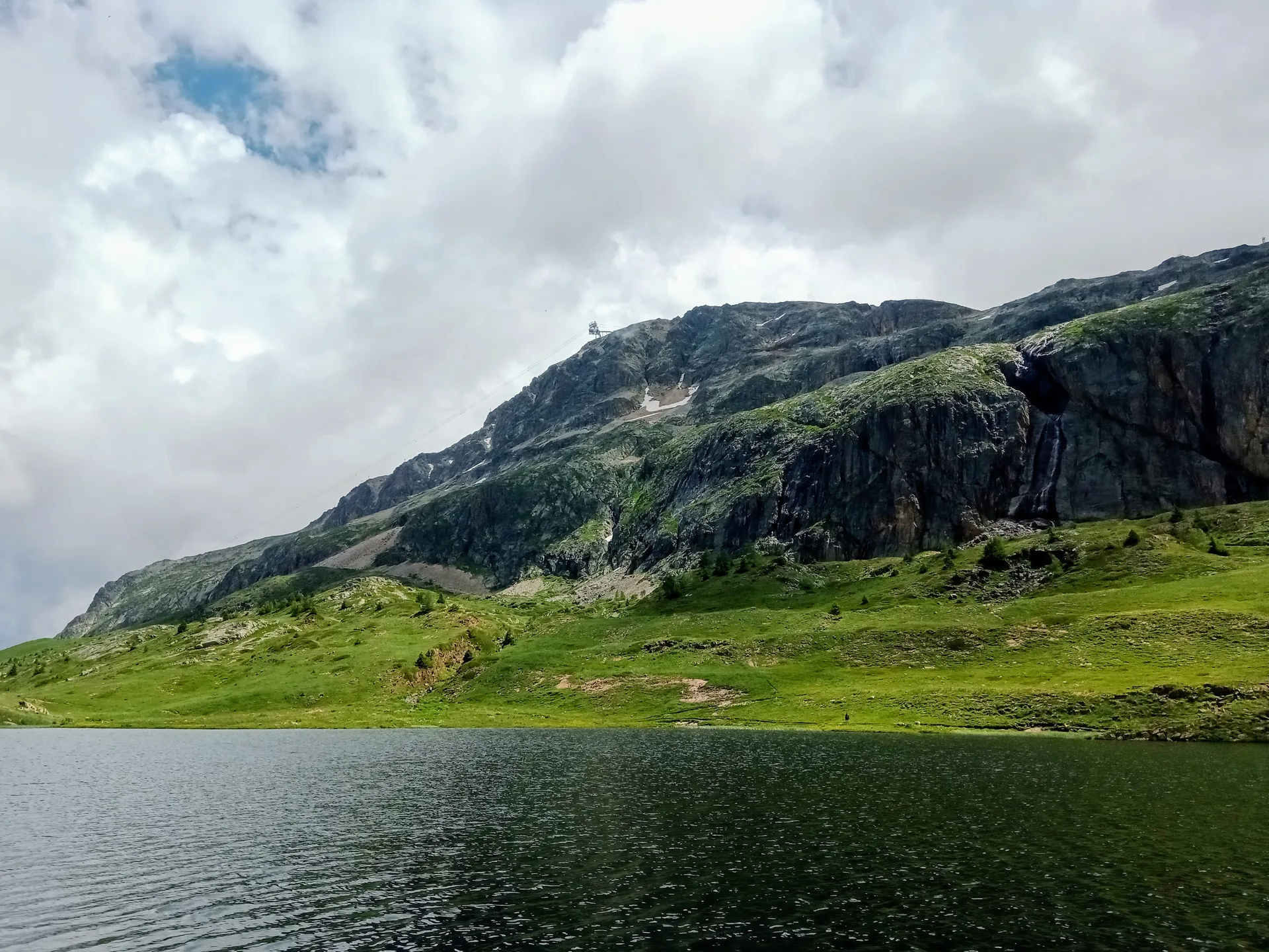 Lac Besson à Huez — Sur le lac