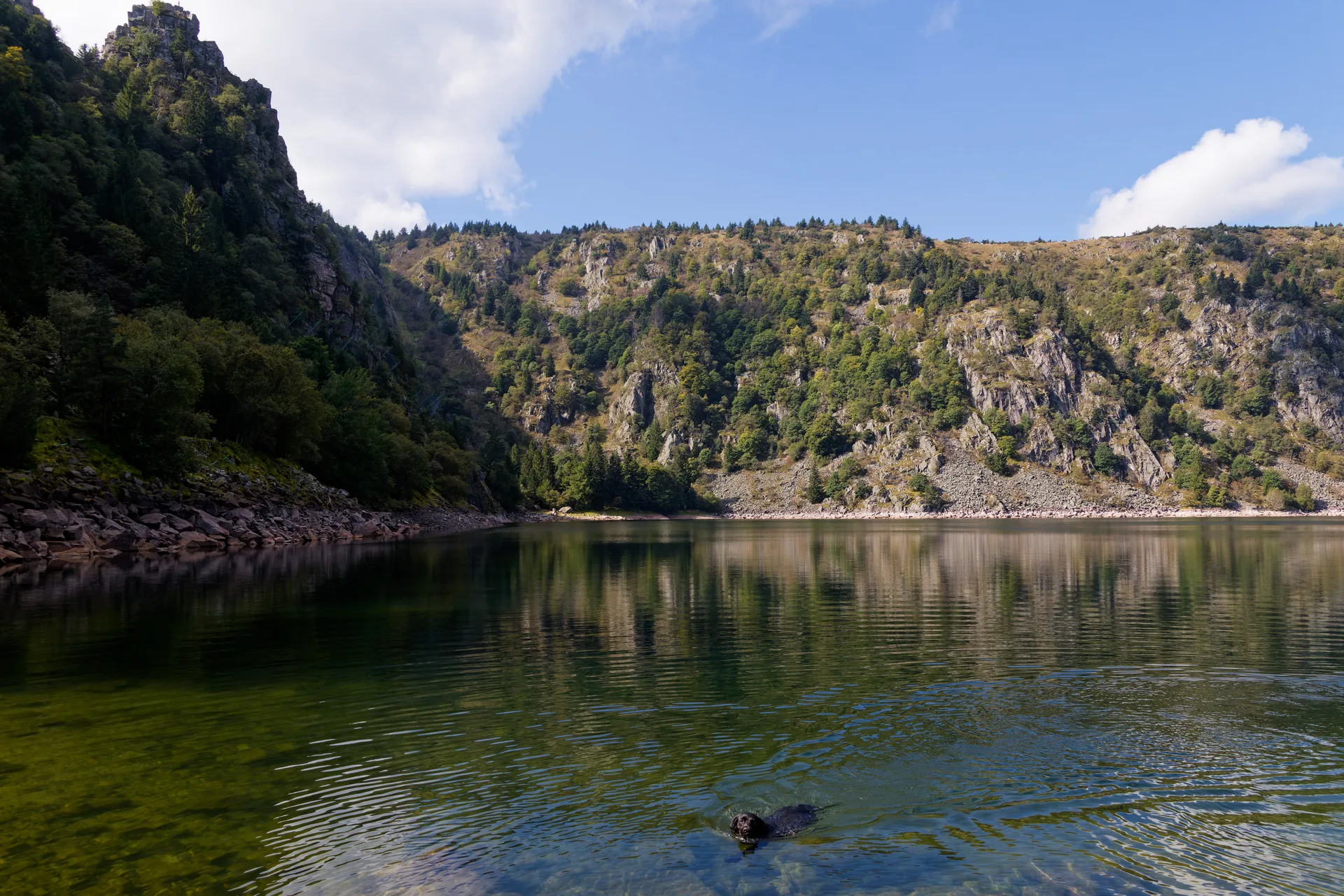 Lac Blanc à Orbey — Sur le lac