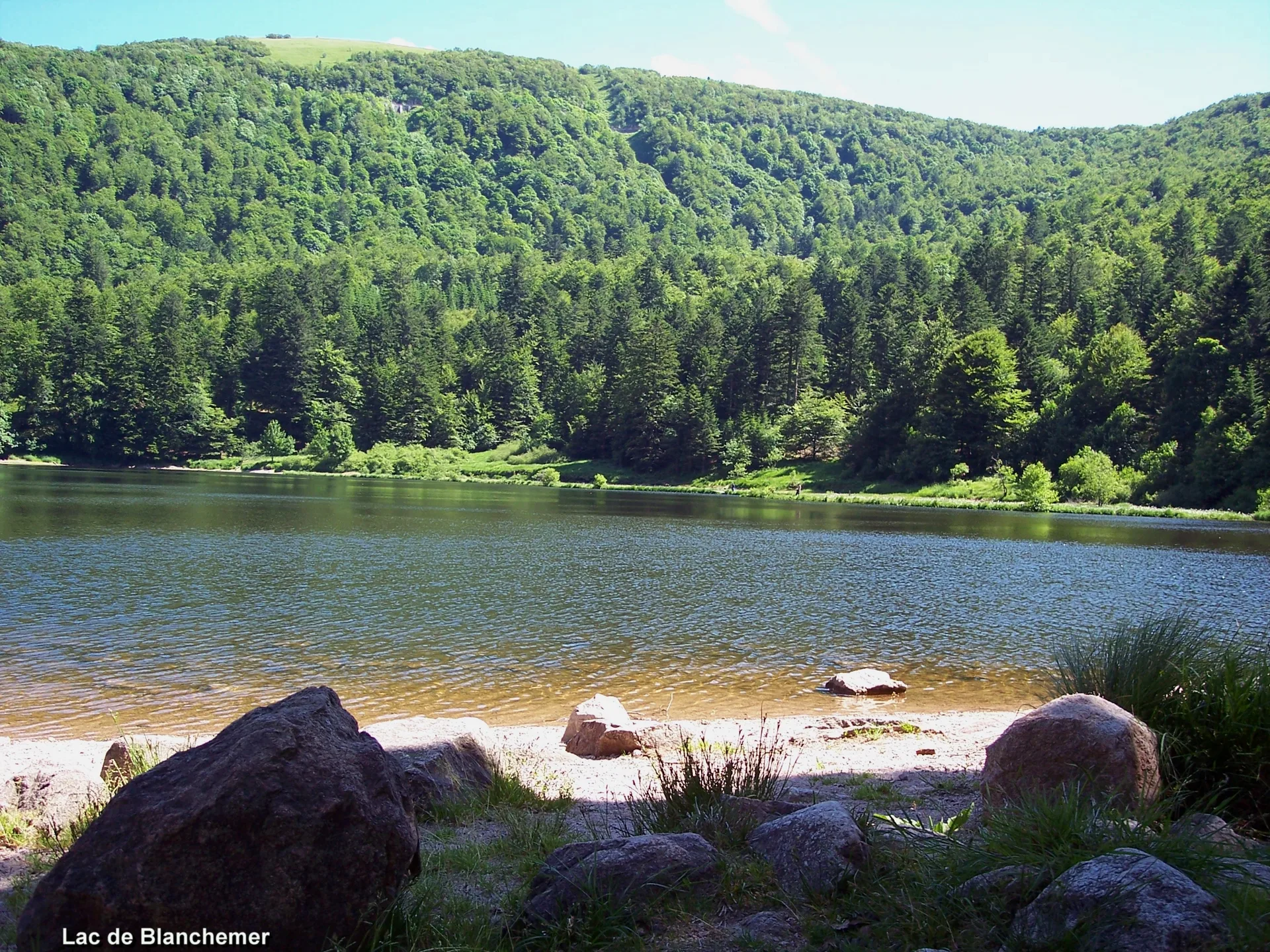 Lac de Blanchemer à La Bresse — Sur le lac