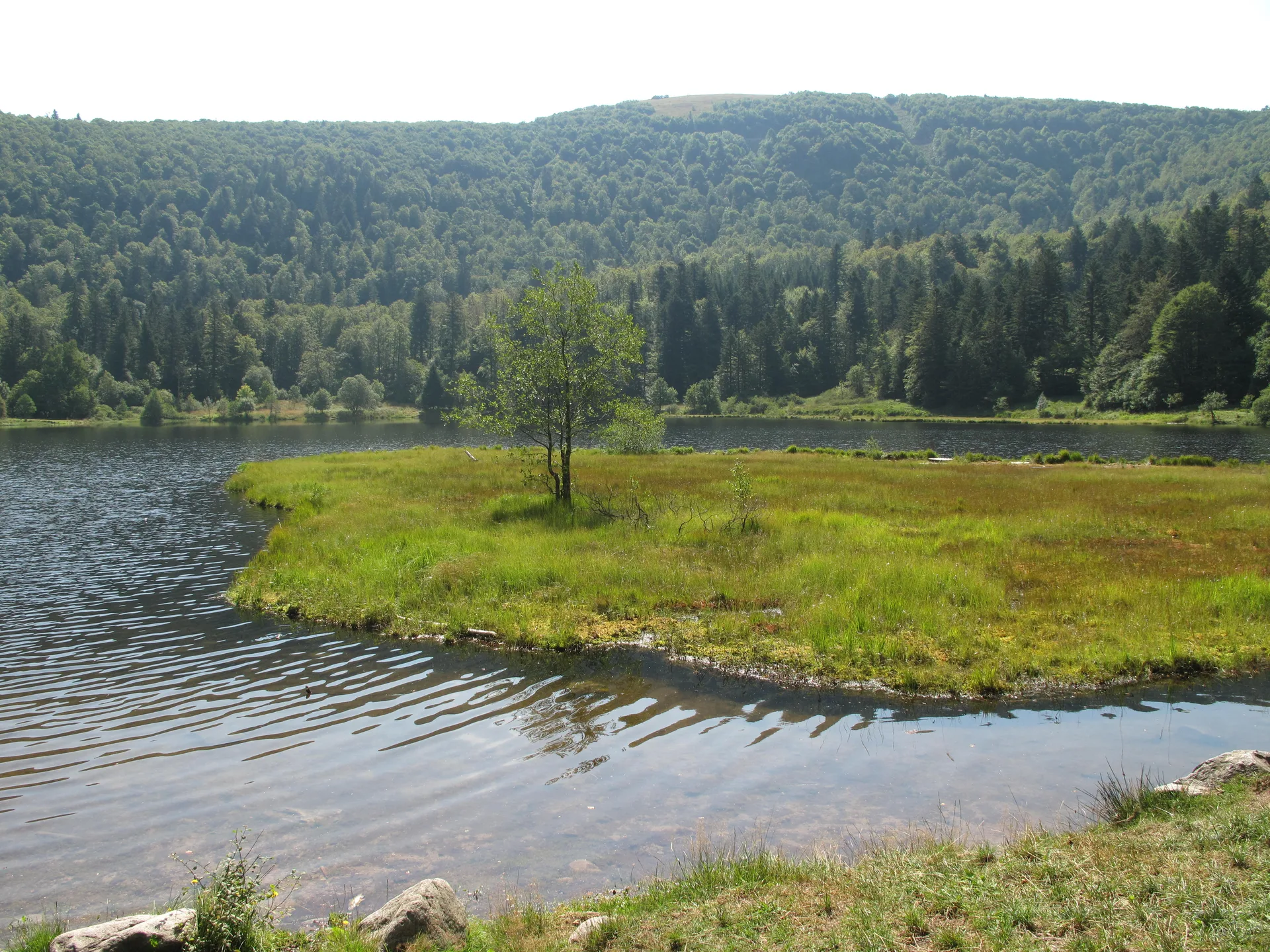 Lac de Blanchemer à La Bresse — Sur le lac