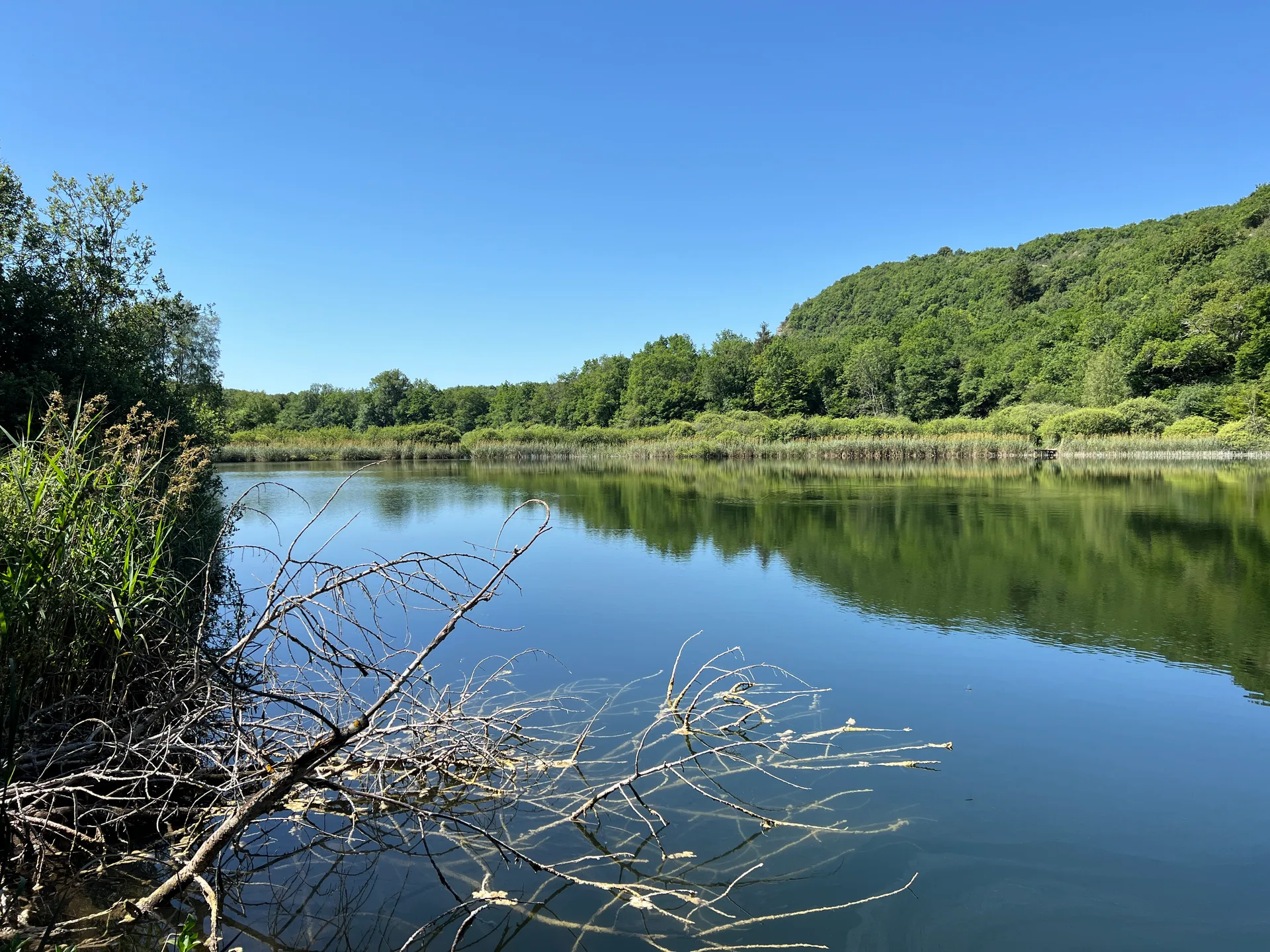 Lac de Chailloux à Contrevoz — Sur le lac