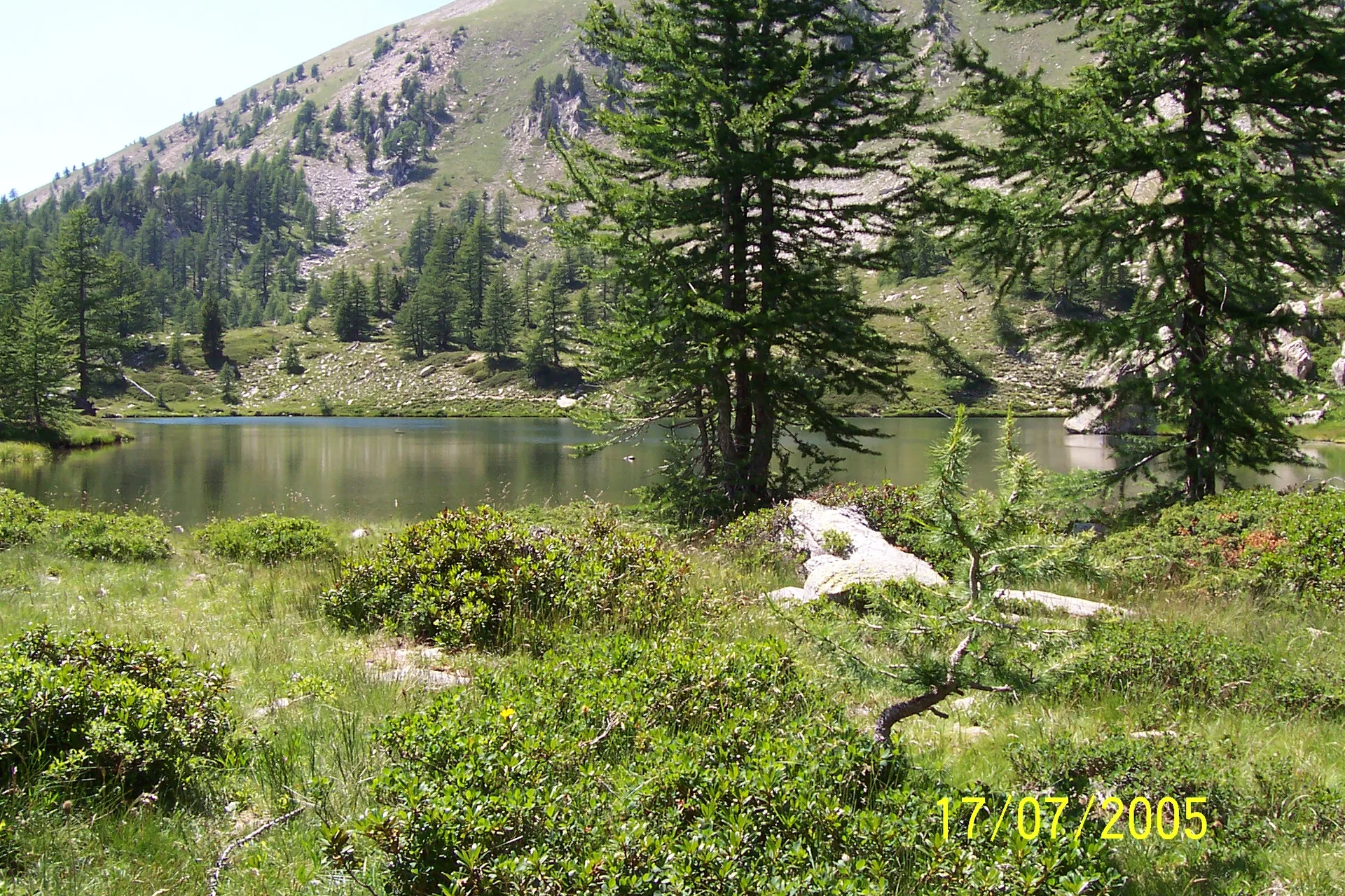 Lac de Graveirette à Valdeblore — Sur le lac