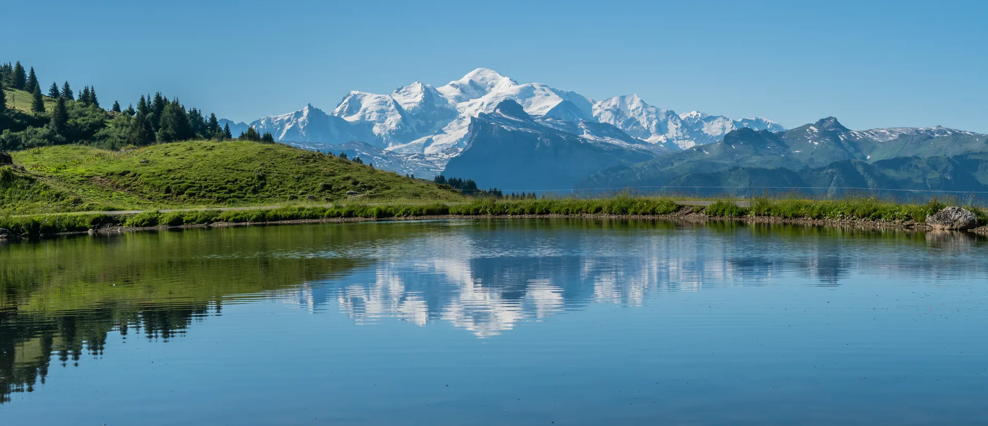 Lac de Joux Plane à Verchaix — Sur le lac