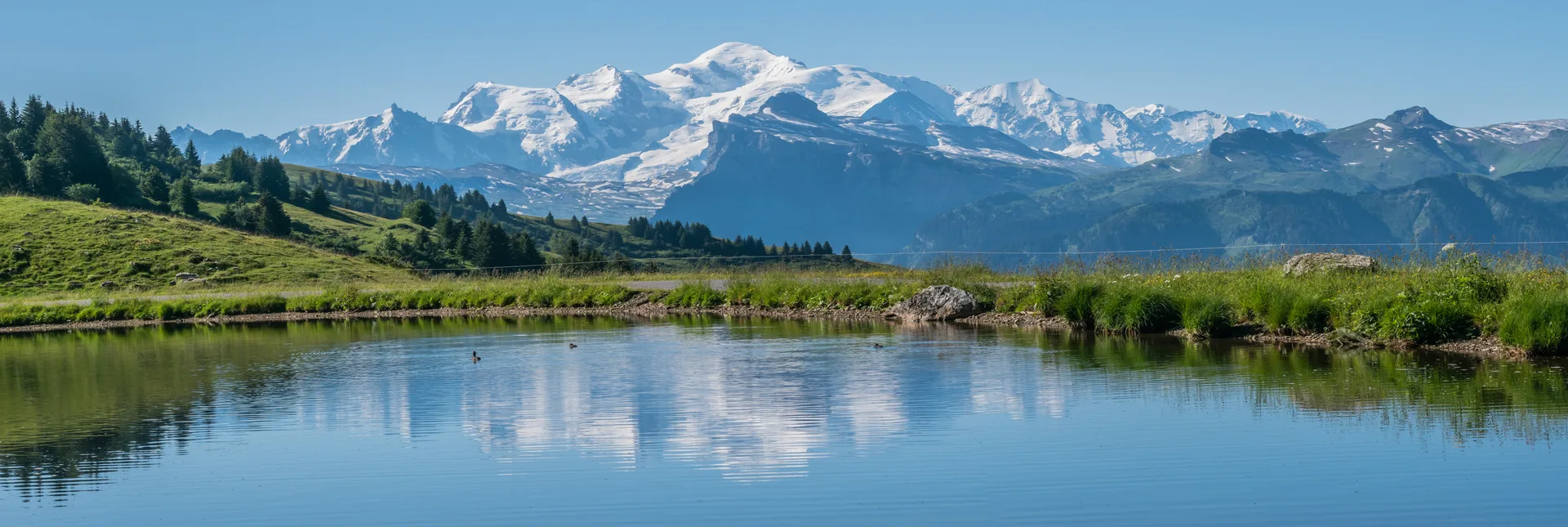 Lac de Joux Plane à Verchaix — Sur le lac