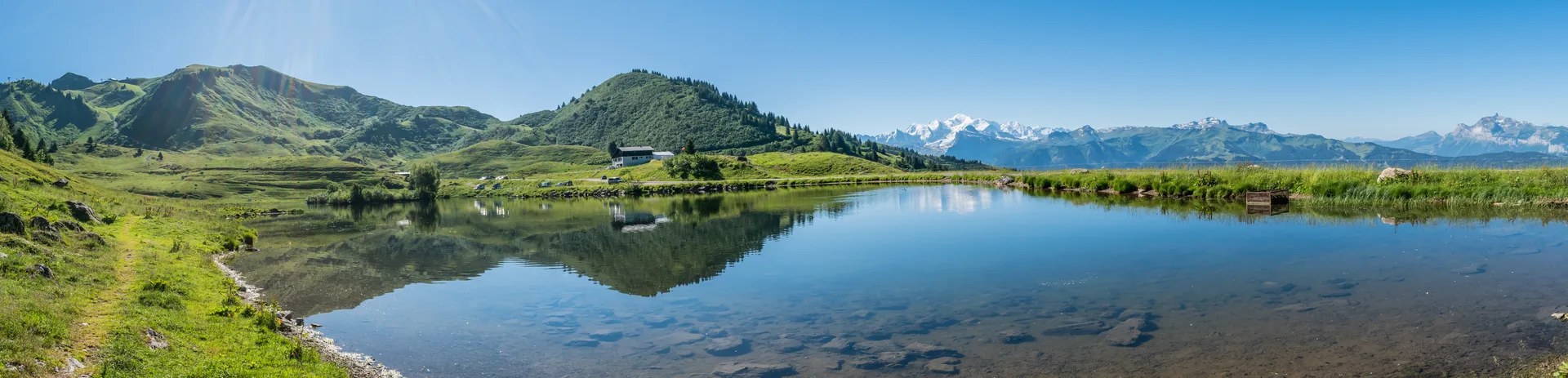 Lac de Joux Plane à Verchaix — Sur le lac