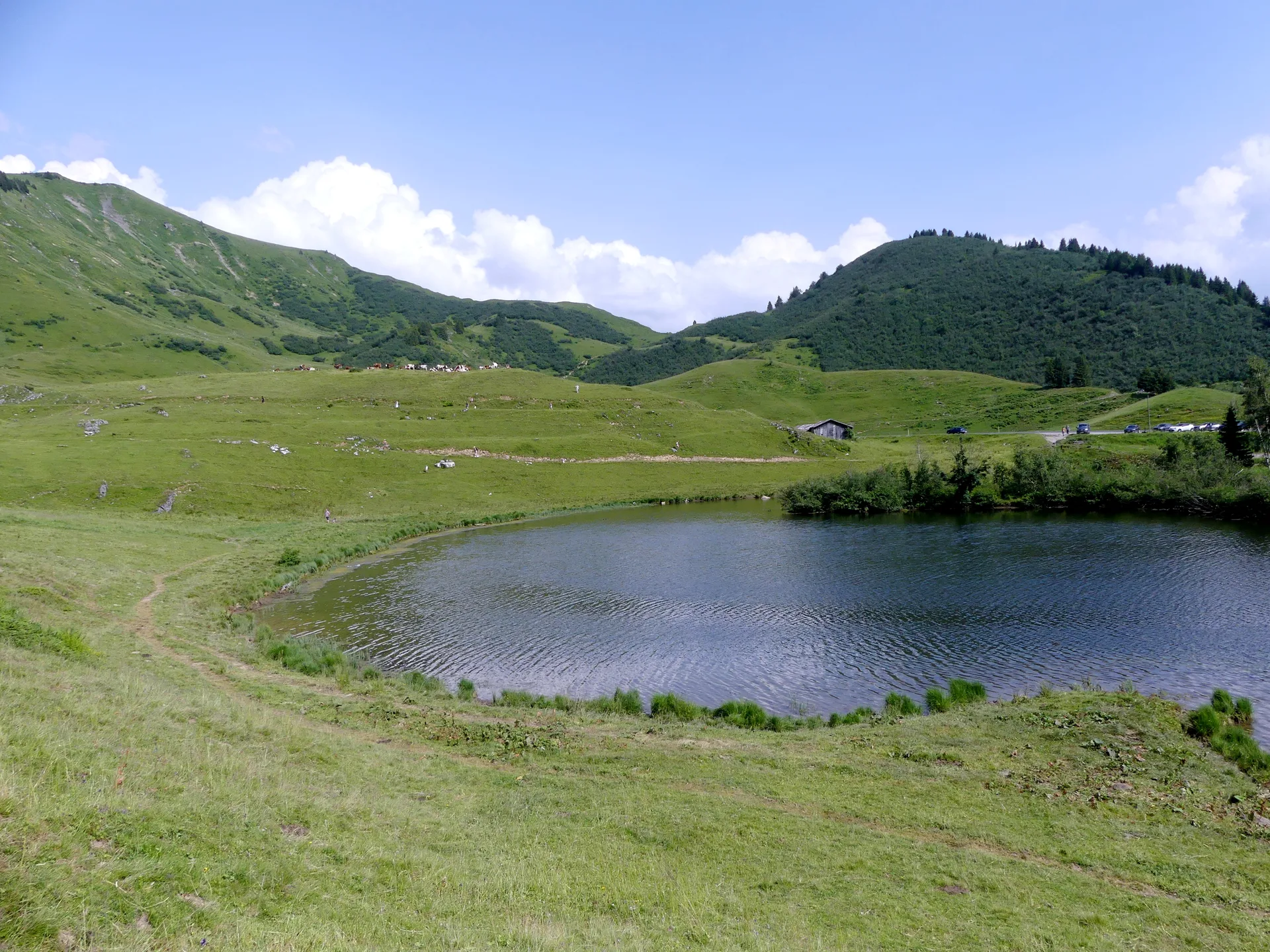 Lac de Joux Plane à Verchaix — Sur le lac
