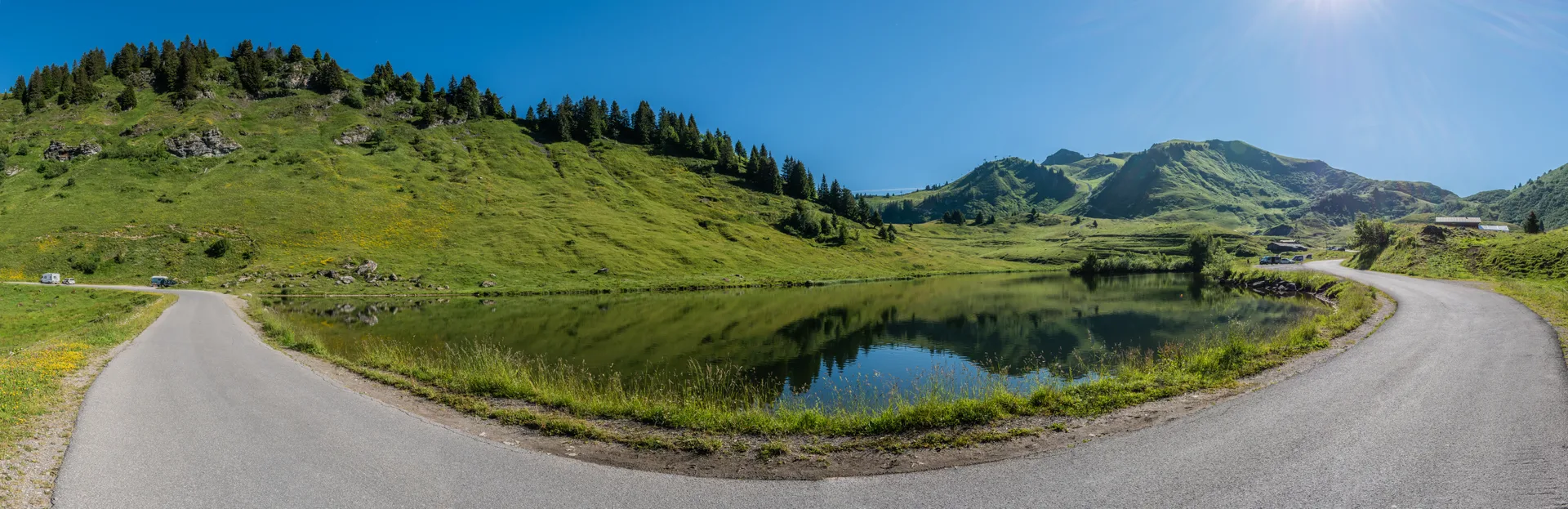 Lac de Joux Plane à Verchaix — Sur le lac