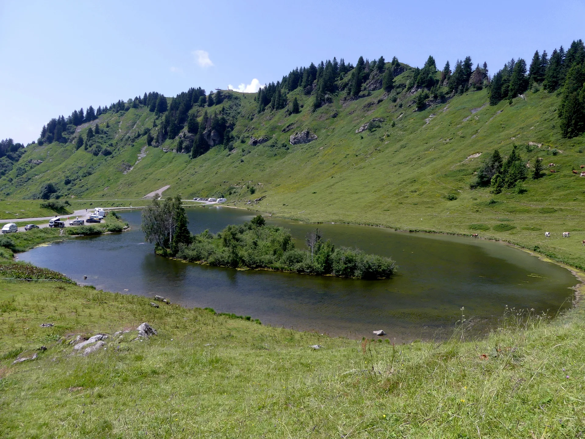 Lac de Joux Plane à Verchaix — À 210 m du lac