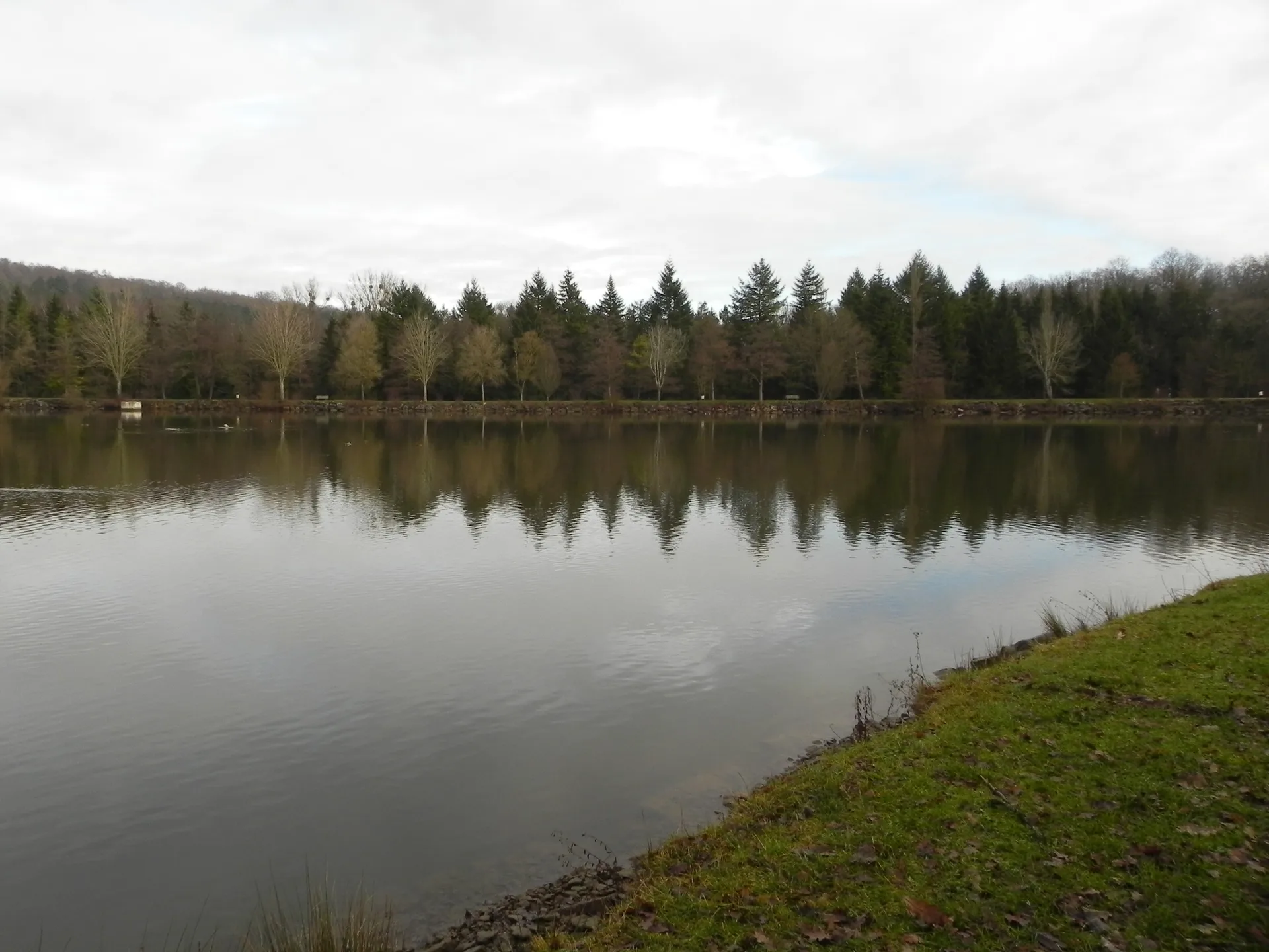 Lac de la Folie à Contrexéville — Sur le lac