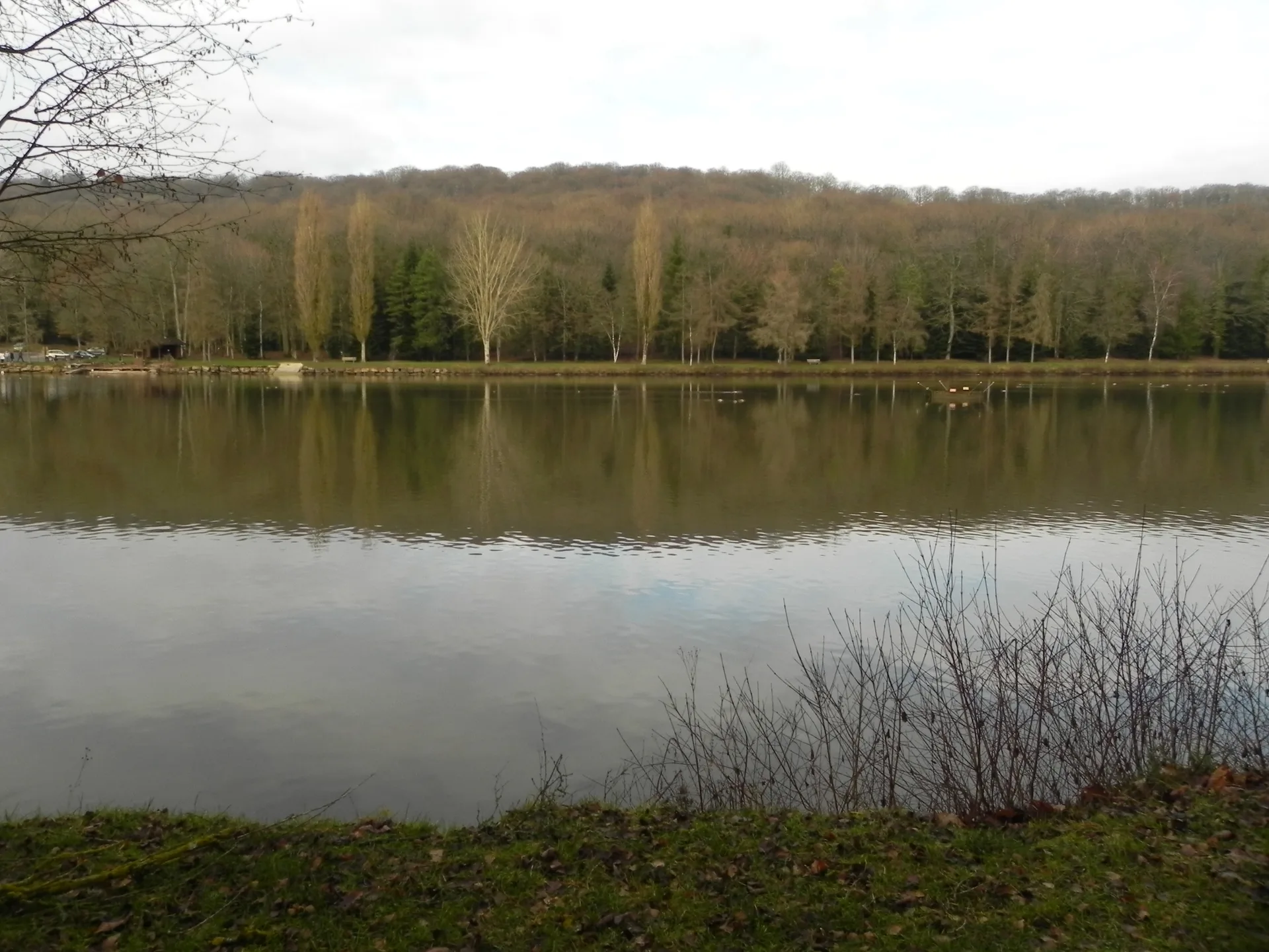 Lac de la Folie à Contrexéville — Sur le lac
