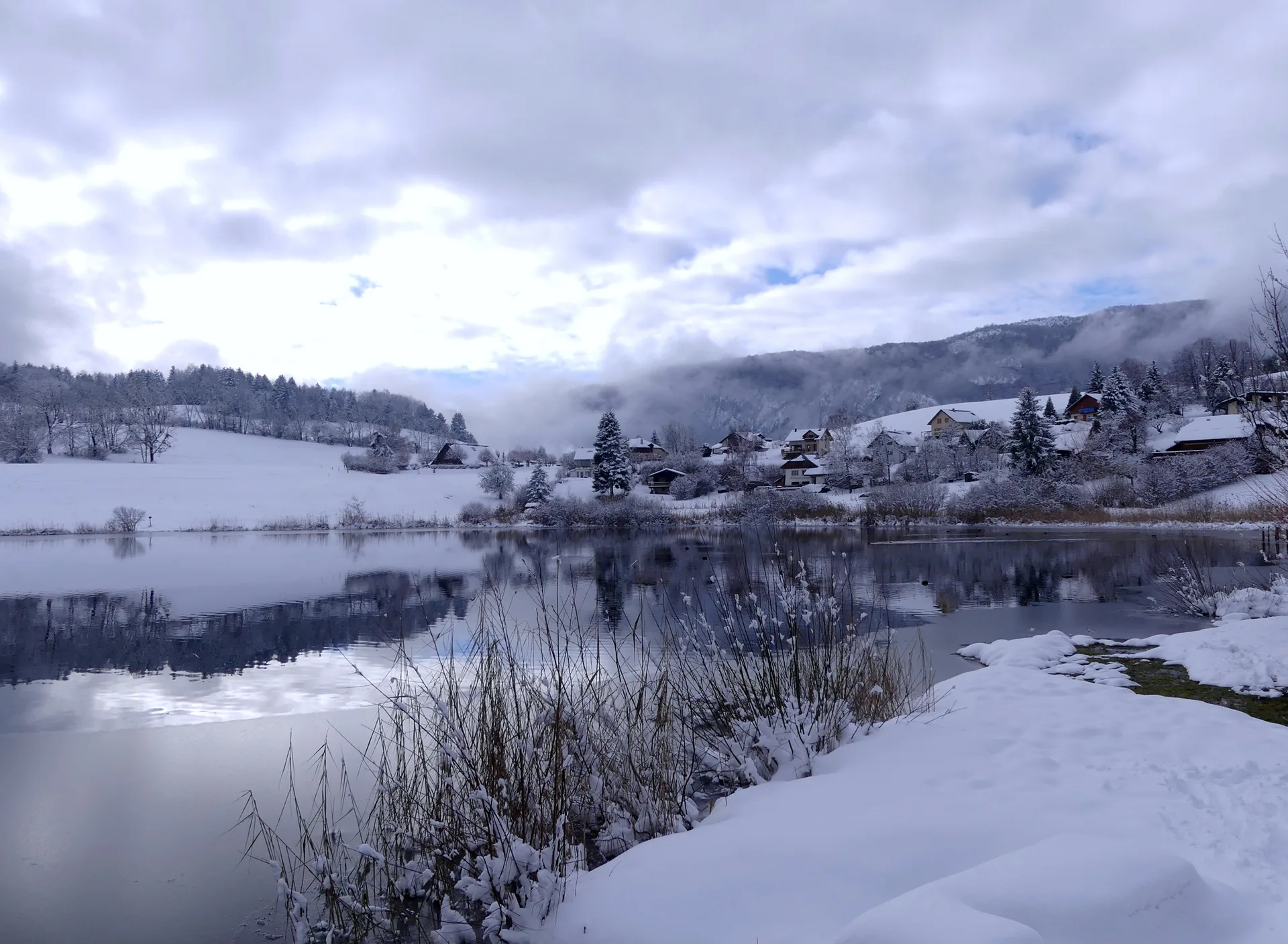 Lac de la Thuile à La Thuile — Sur le lac