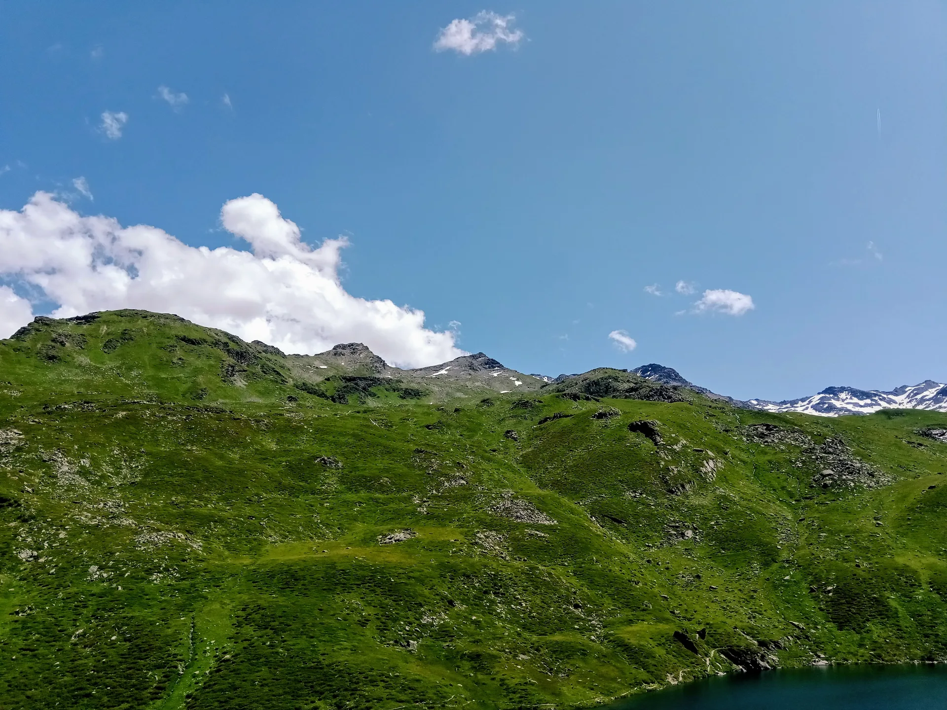 Lac de Lou à Les Belleville — Sur le lac