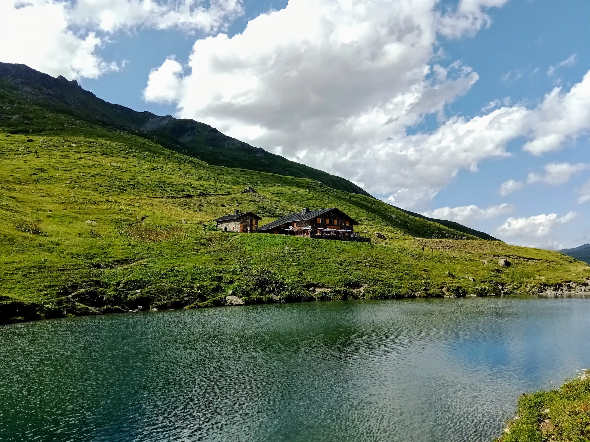 Lac de Lou à Les Belleville — Sur le lac