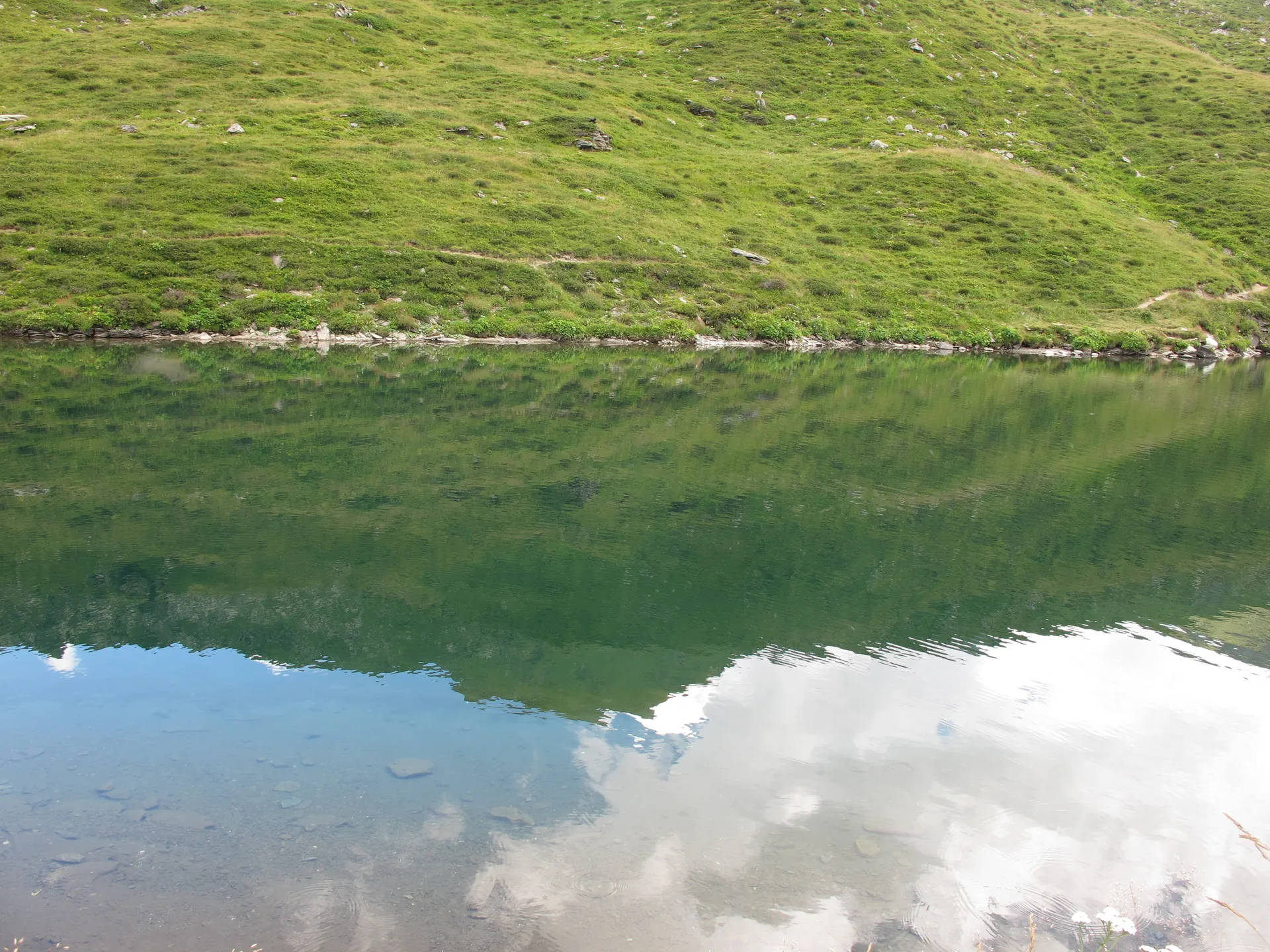 Lac de Lou à Les Belleville — Sur le lac