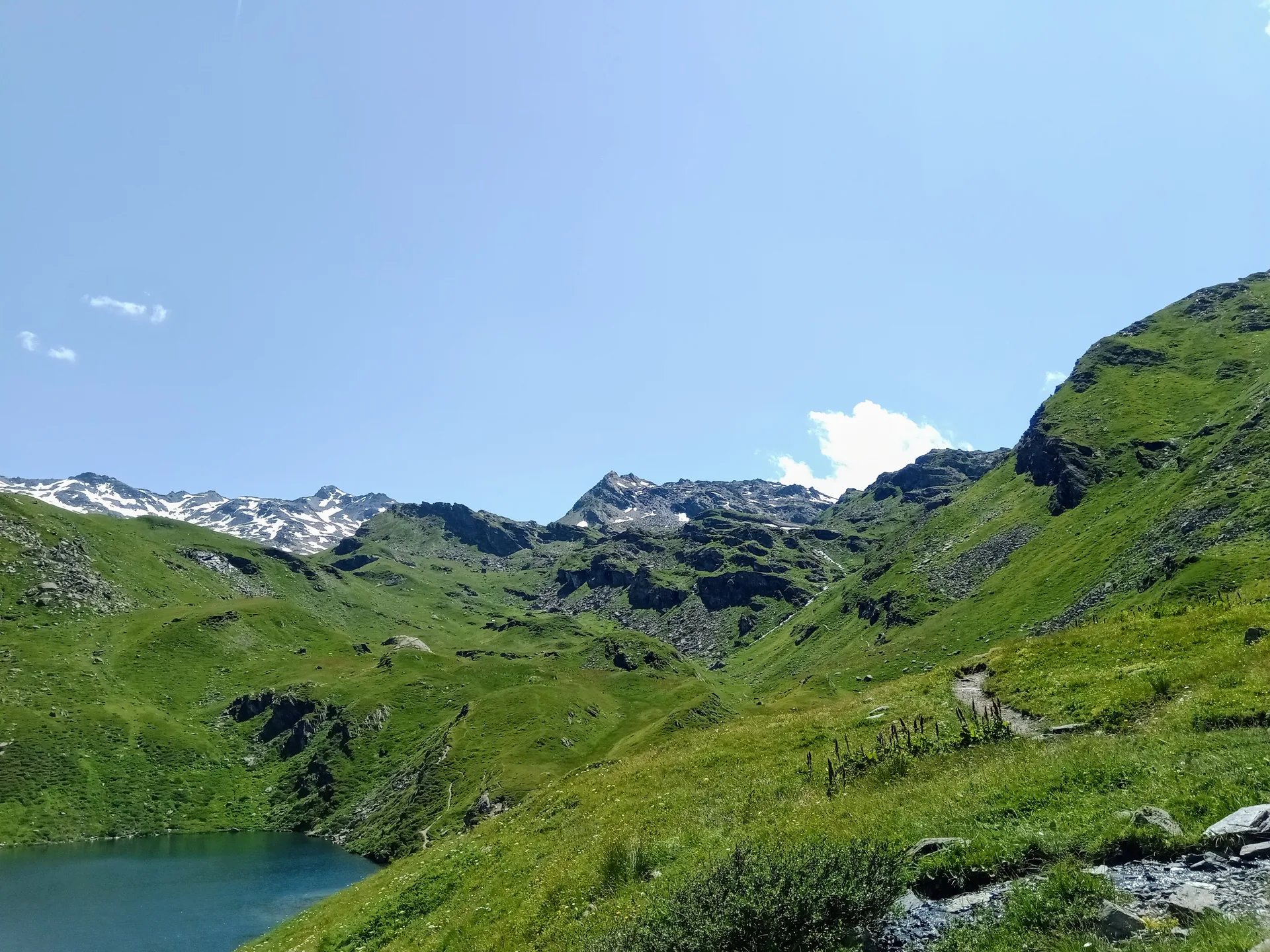 Lac de Lou à Les Belleville — Sur le lac