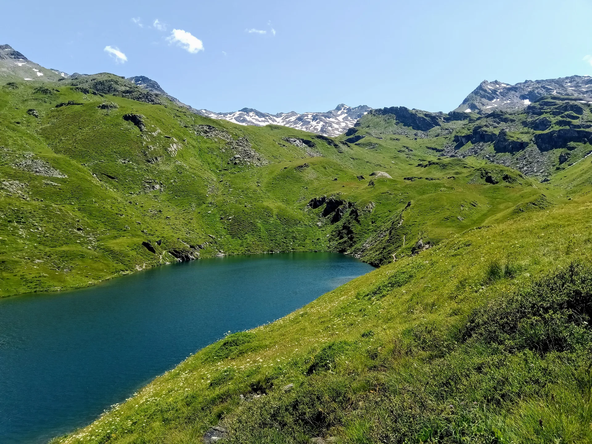 Lac de Lou à Les Belleville — Sur le lac