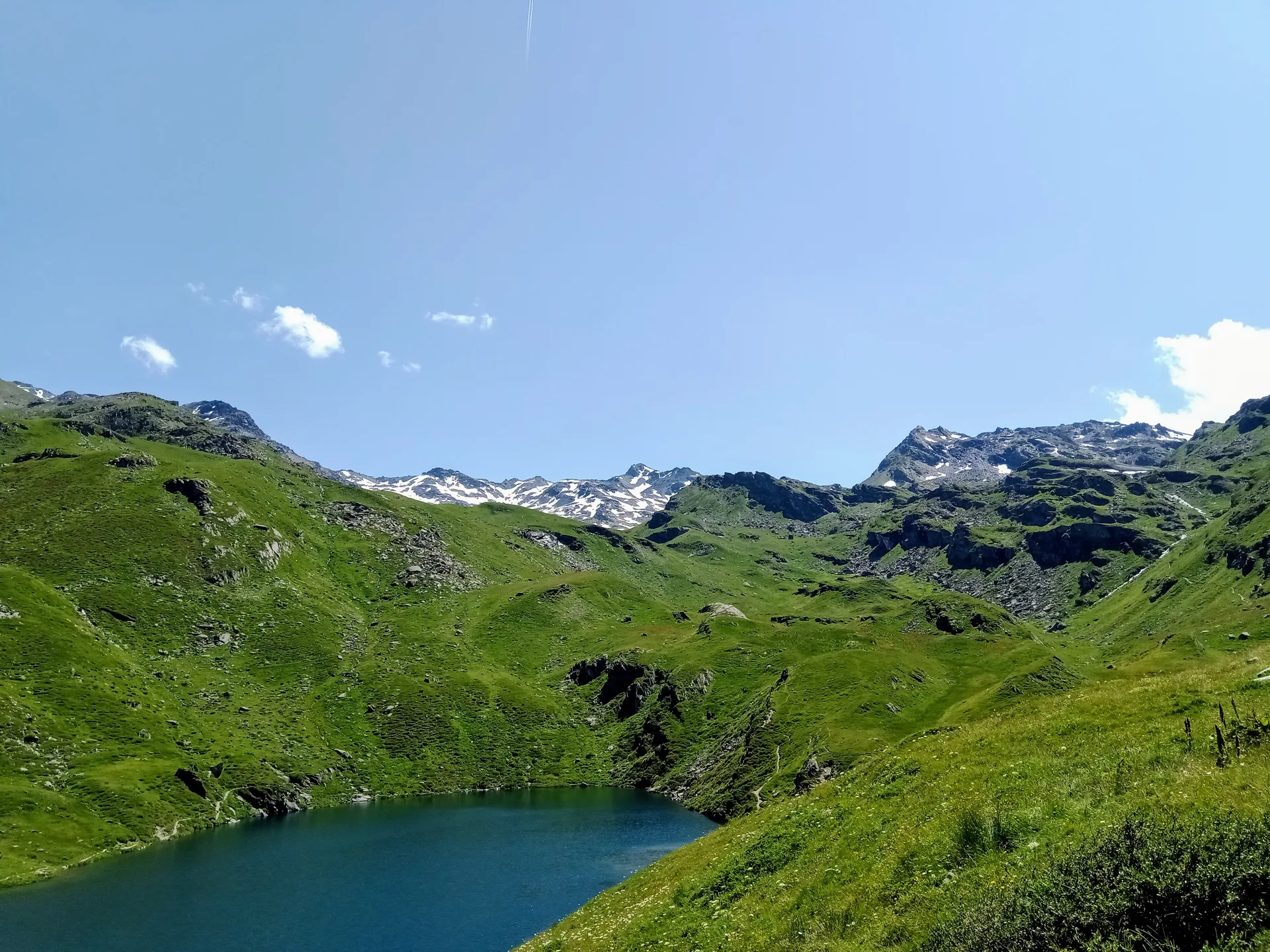 Lac de Lou à Les Belleville — Sur le lac