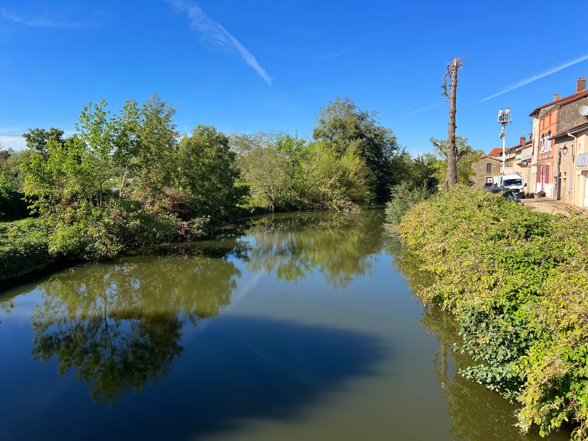 Lac de Manziat à Reyssouze — Sur le lac