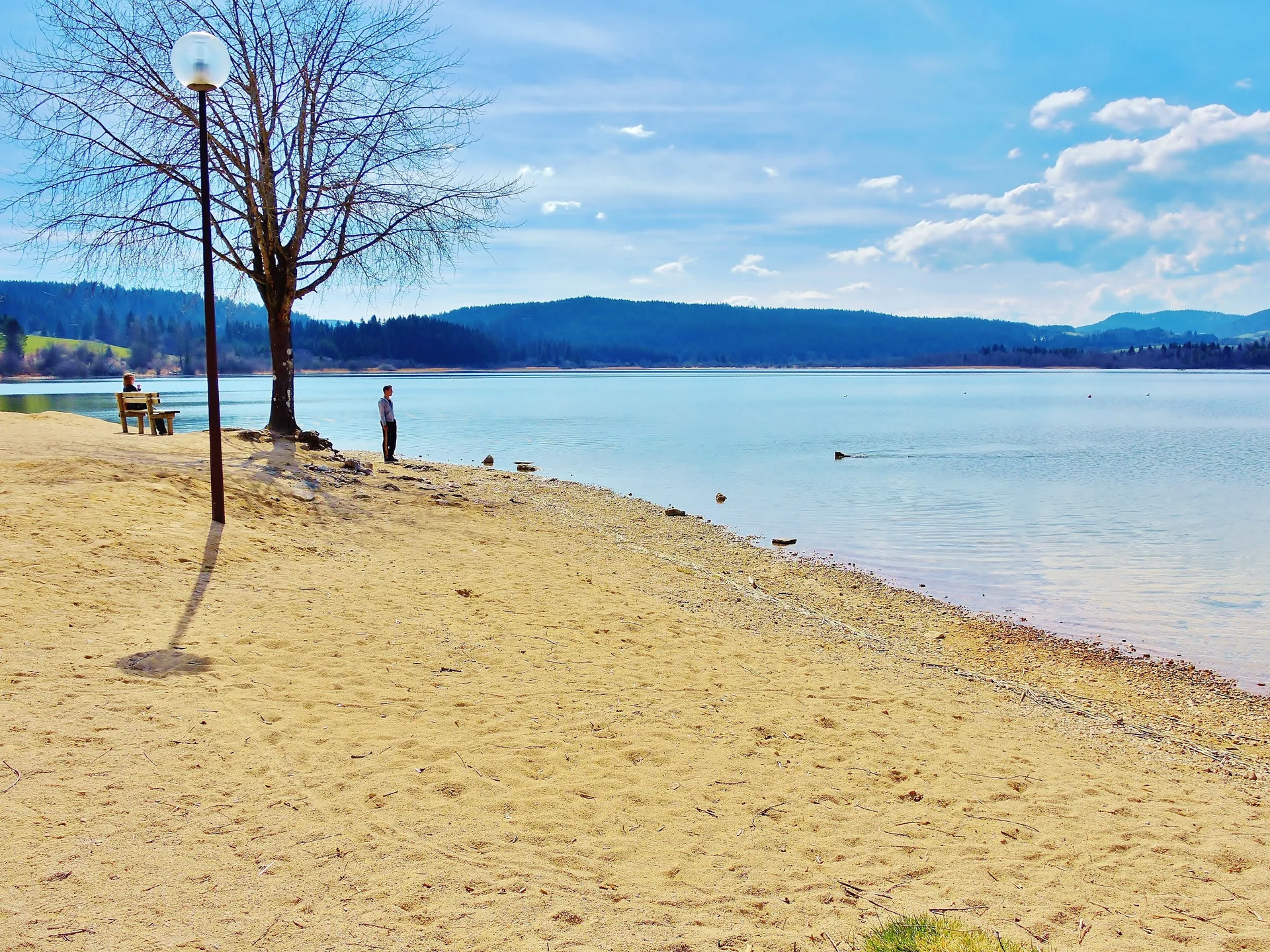 Lac de Remoray à Labergement-Sainte-Marie — Sur le lac