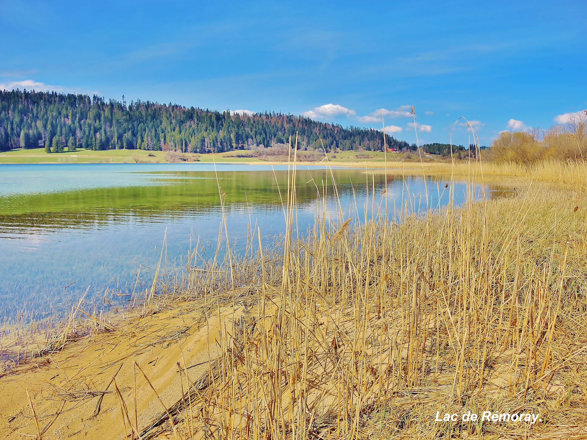 Lac de Remoray à Labergement-Sainte-Marie — Sur le lac