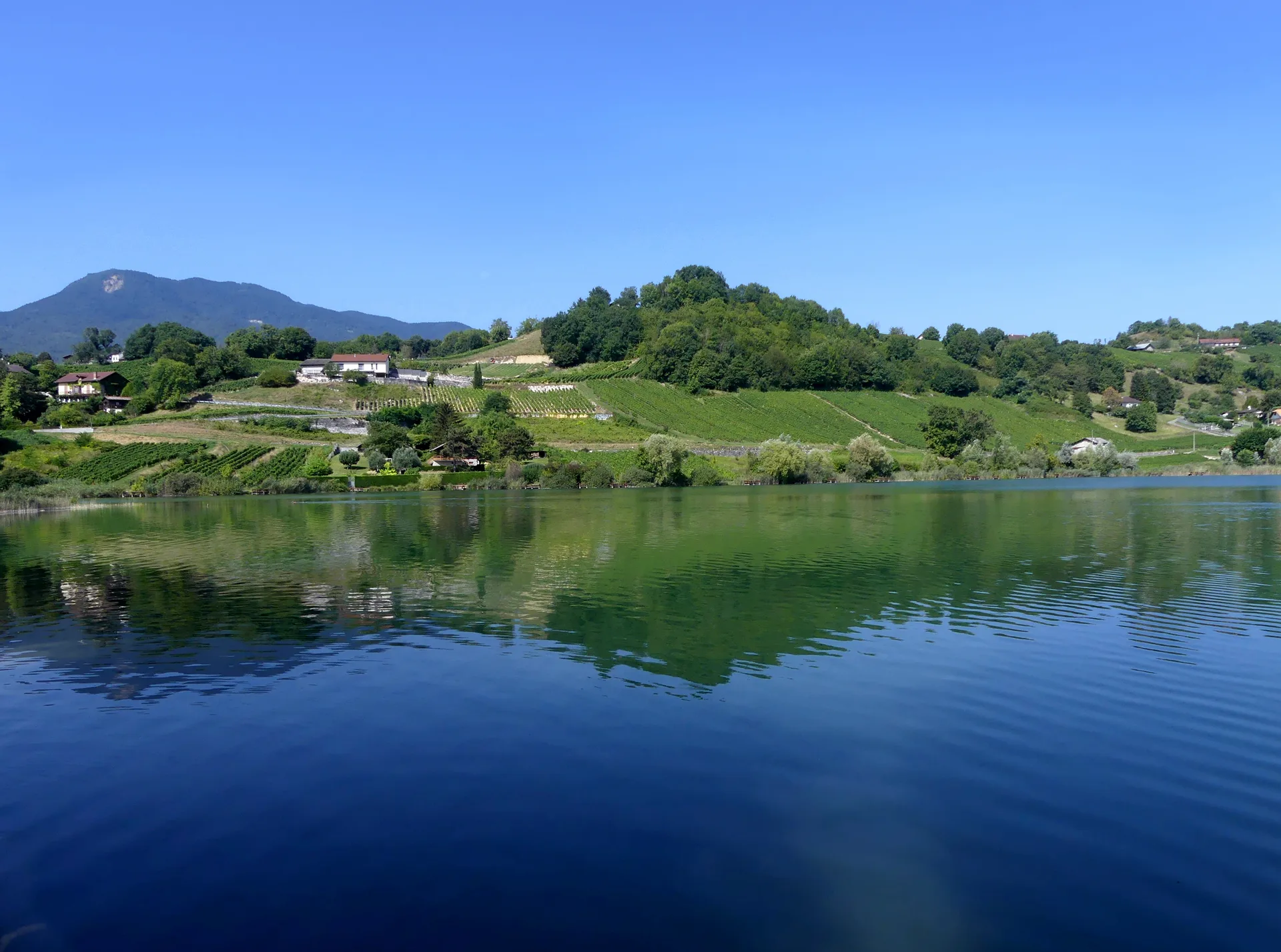 Lac de Saint-André à Porte-de-Savoie — Sur le lac