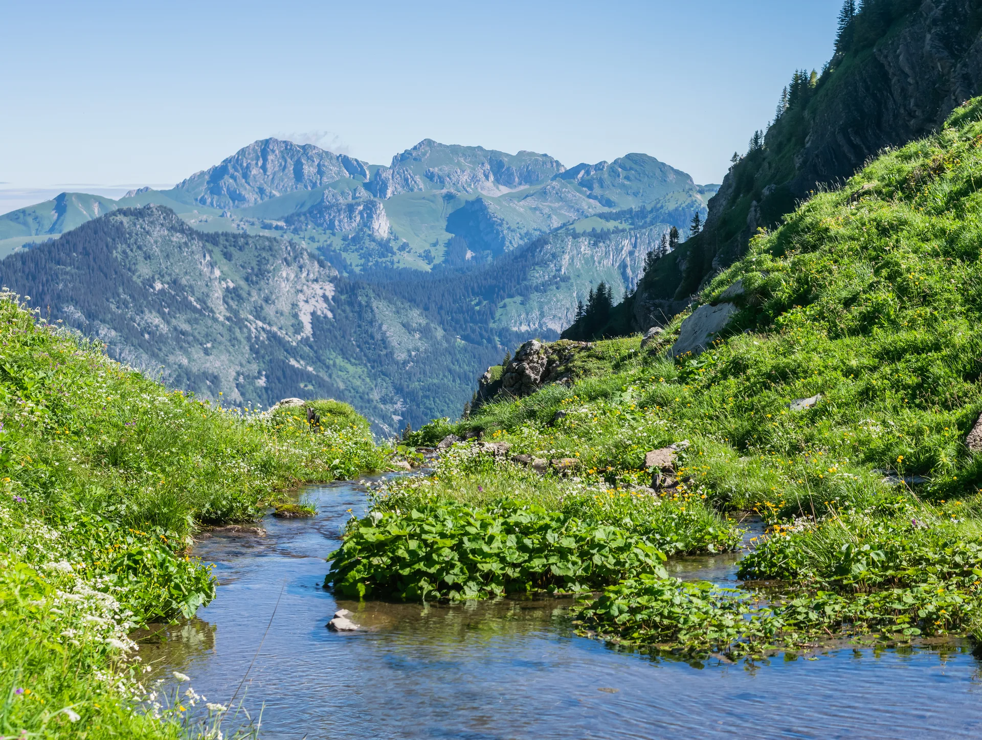 Lac de Tavaneuse à Abondance — Sur le lac