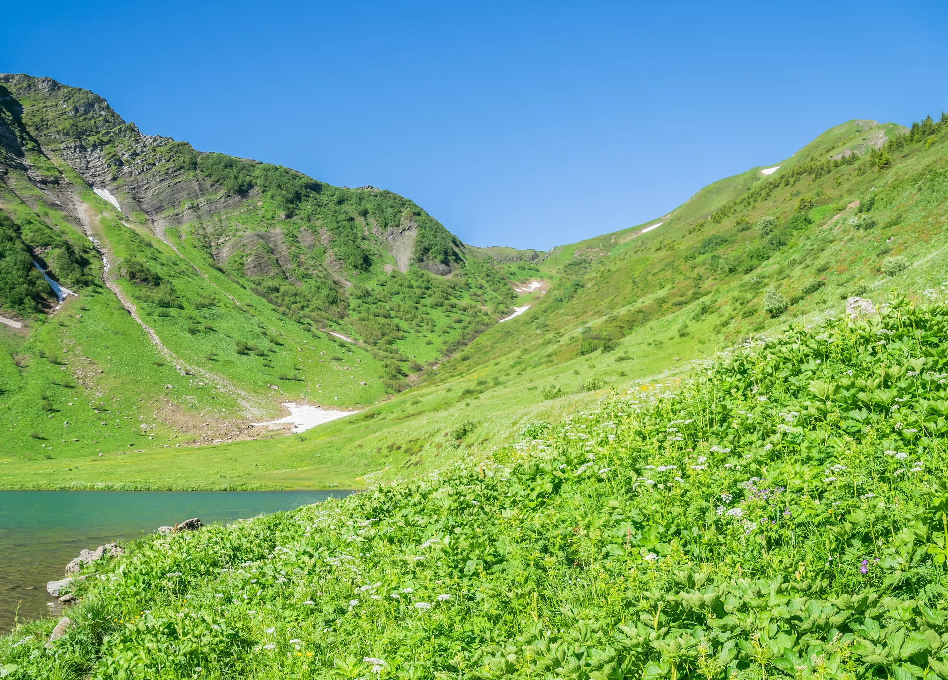 Lac de Tavaneuse à Abondance — Sur le lac