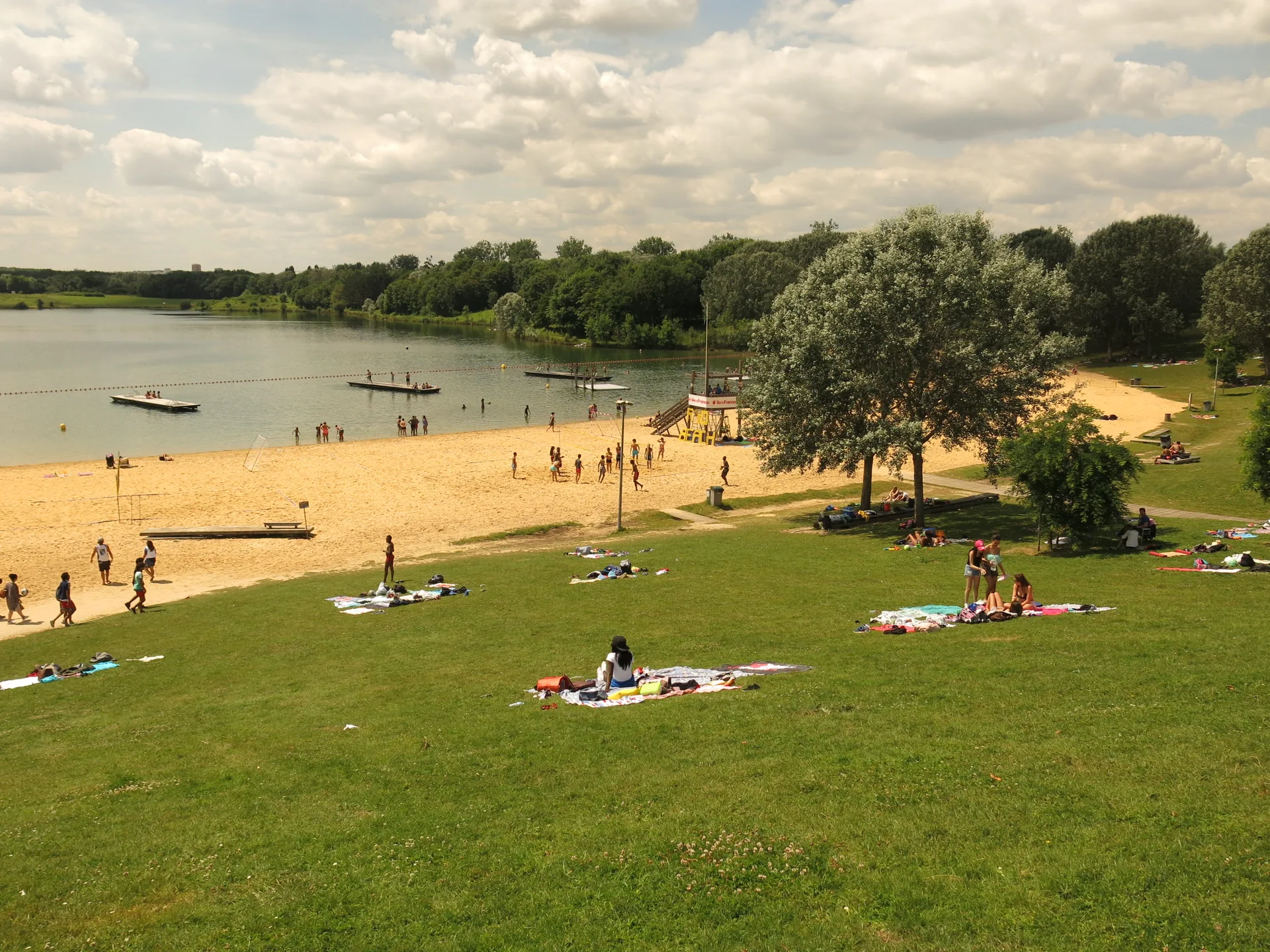 Lac de Torcy à Torcy — Sur le lac