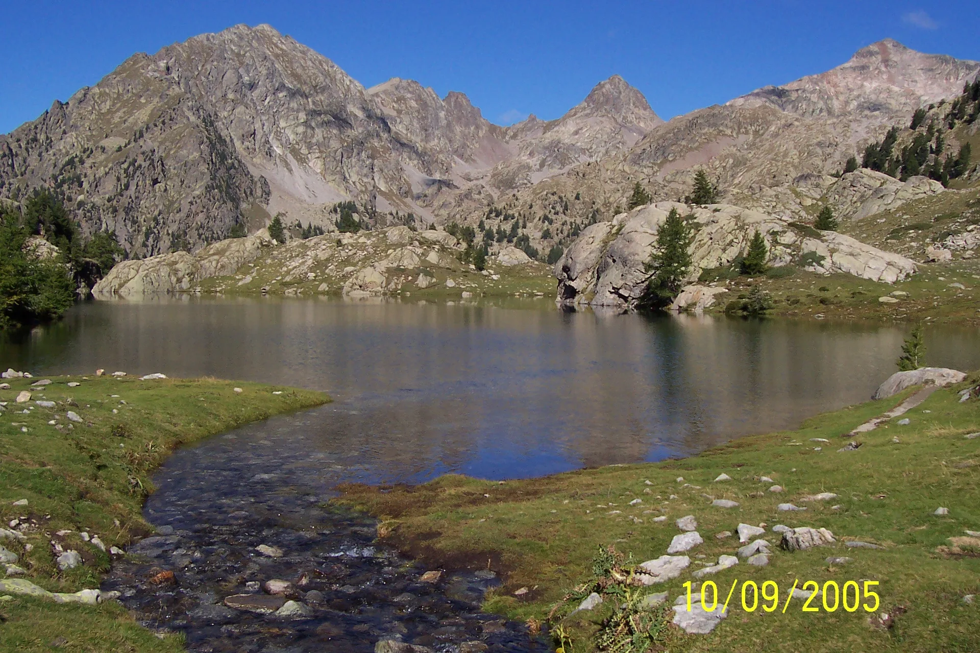 Lac de Trécolpas à Saint-Martin-Vésubie — Sur le lac