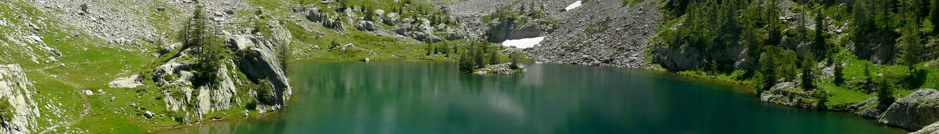 Lac de Trécolpas à Saint-Martin-Vésubie — Sur le lac