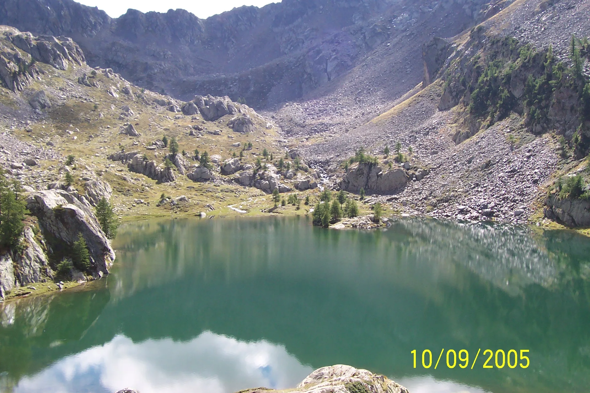 Lac de Trécolpas à Saint-Martin-Vésubie — Sur le lac