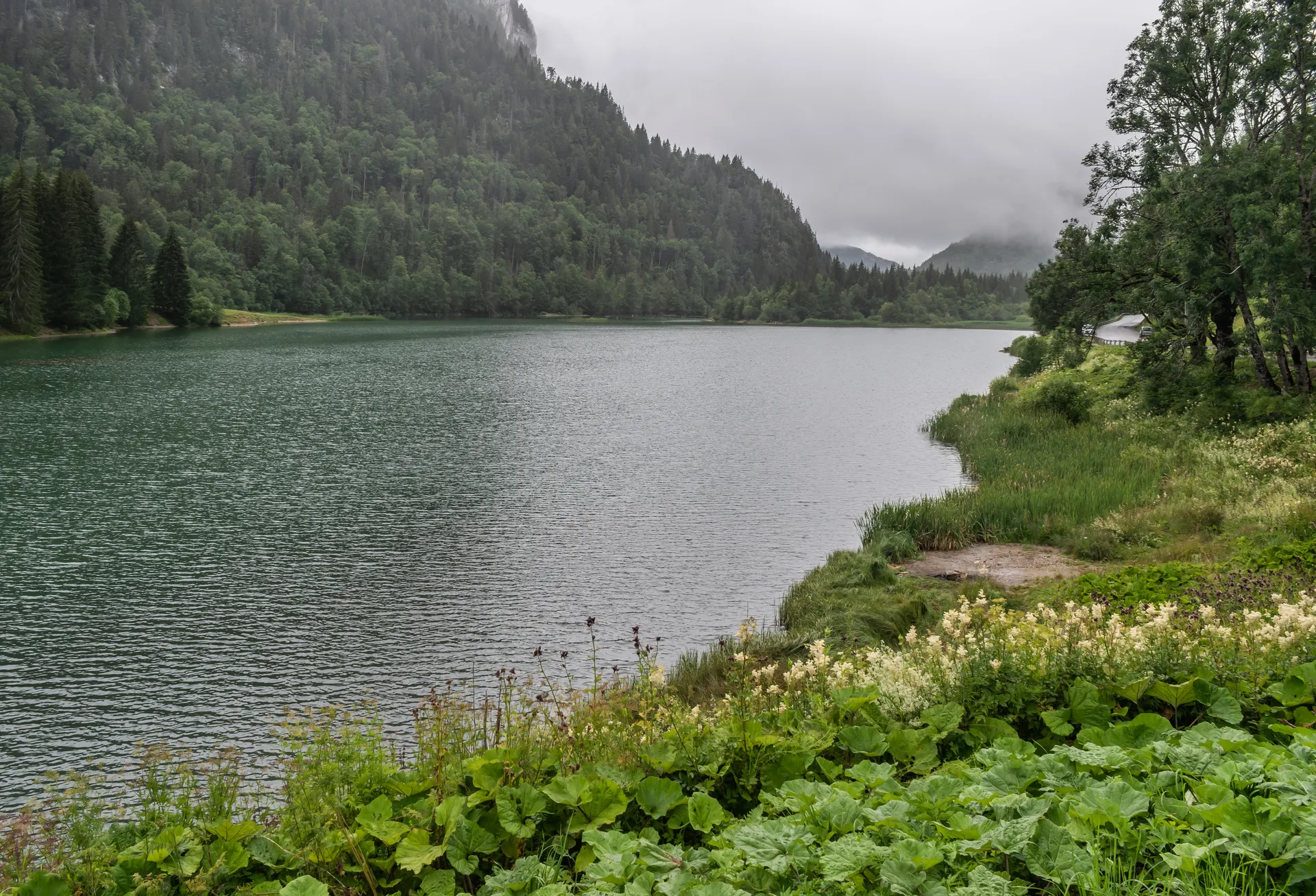 Lac de Vallon à Bellevaux — À 344 m du lac