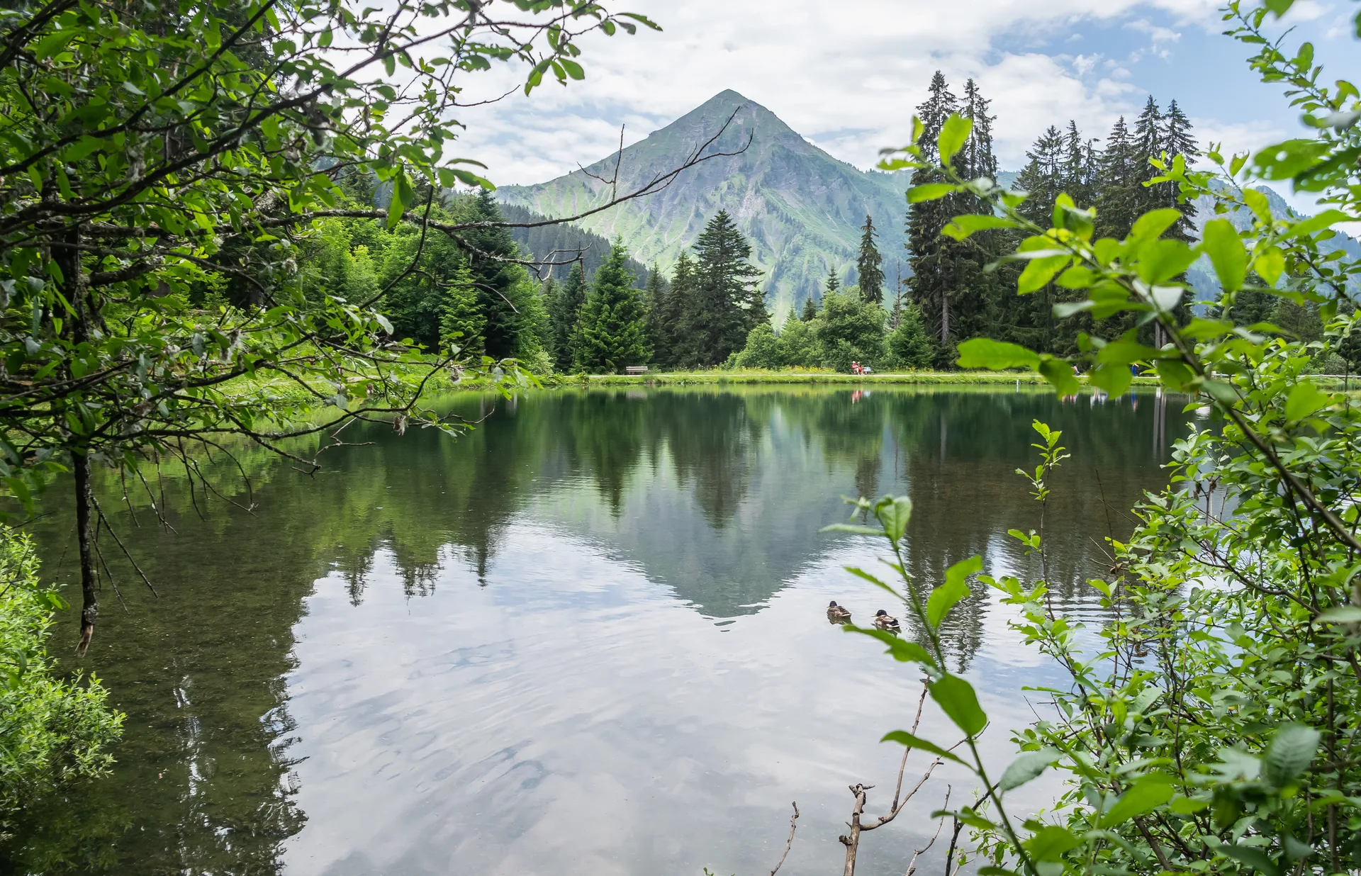 Lac de Vernant à Samoëns — Sur le lac