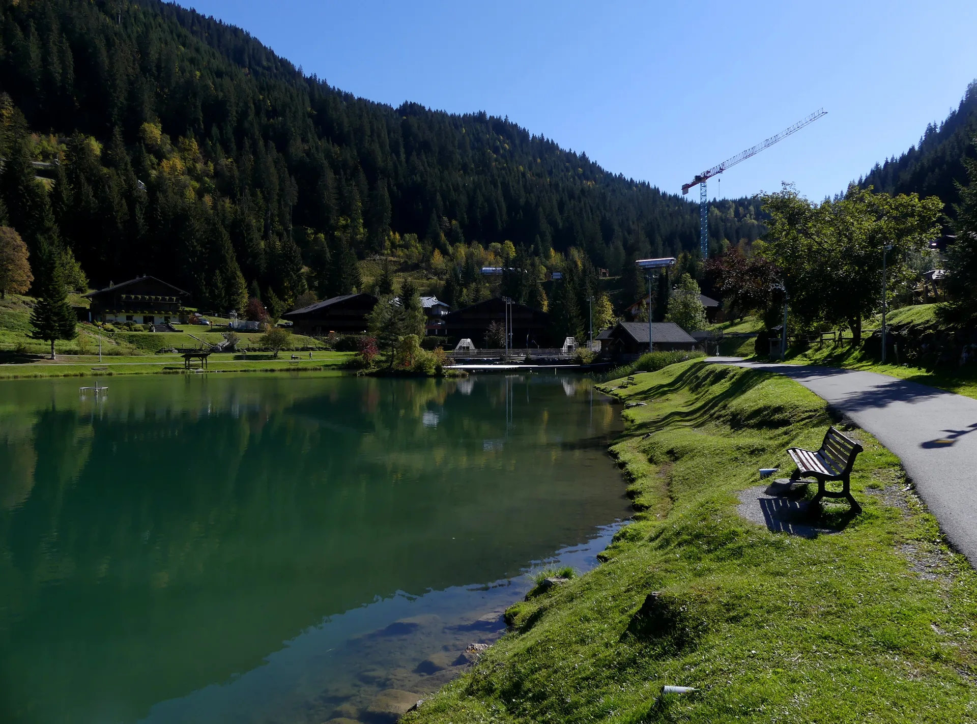 Lac de Vonne à Châtel — Sur le lac