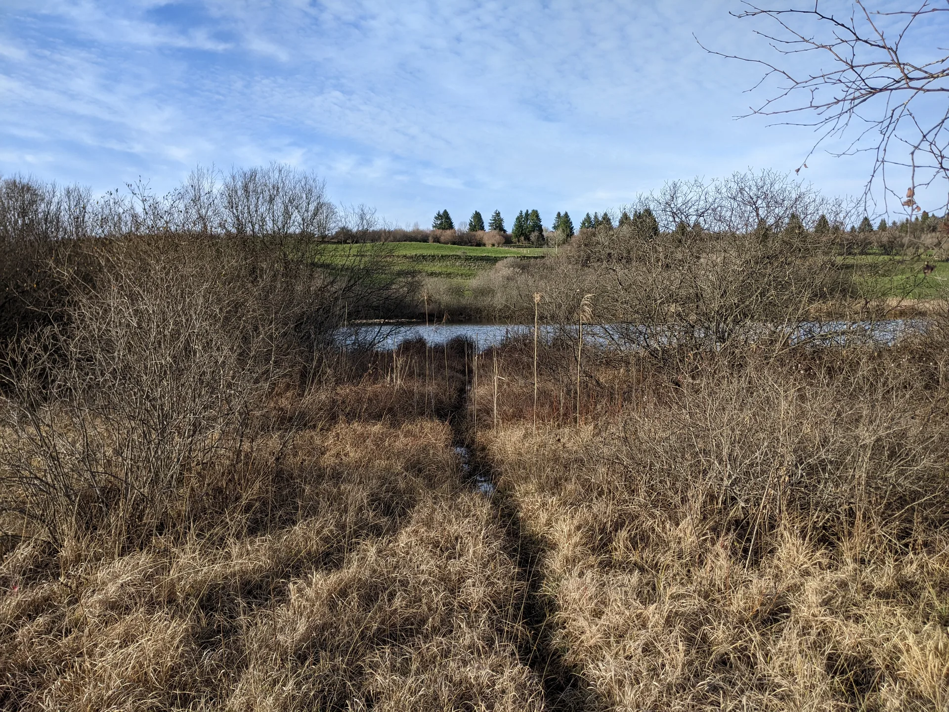 Lac des Bezes à Grande-Rivière Château — Sur le lac