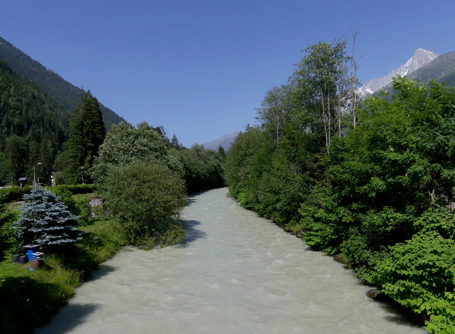 Lac des Gaillands à Chamonix-Mont-Blanc — Sur le lac
