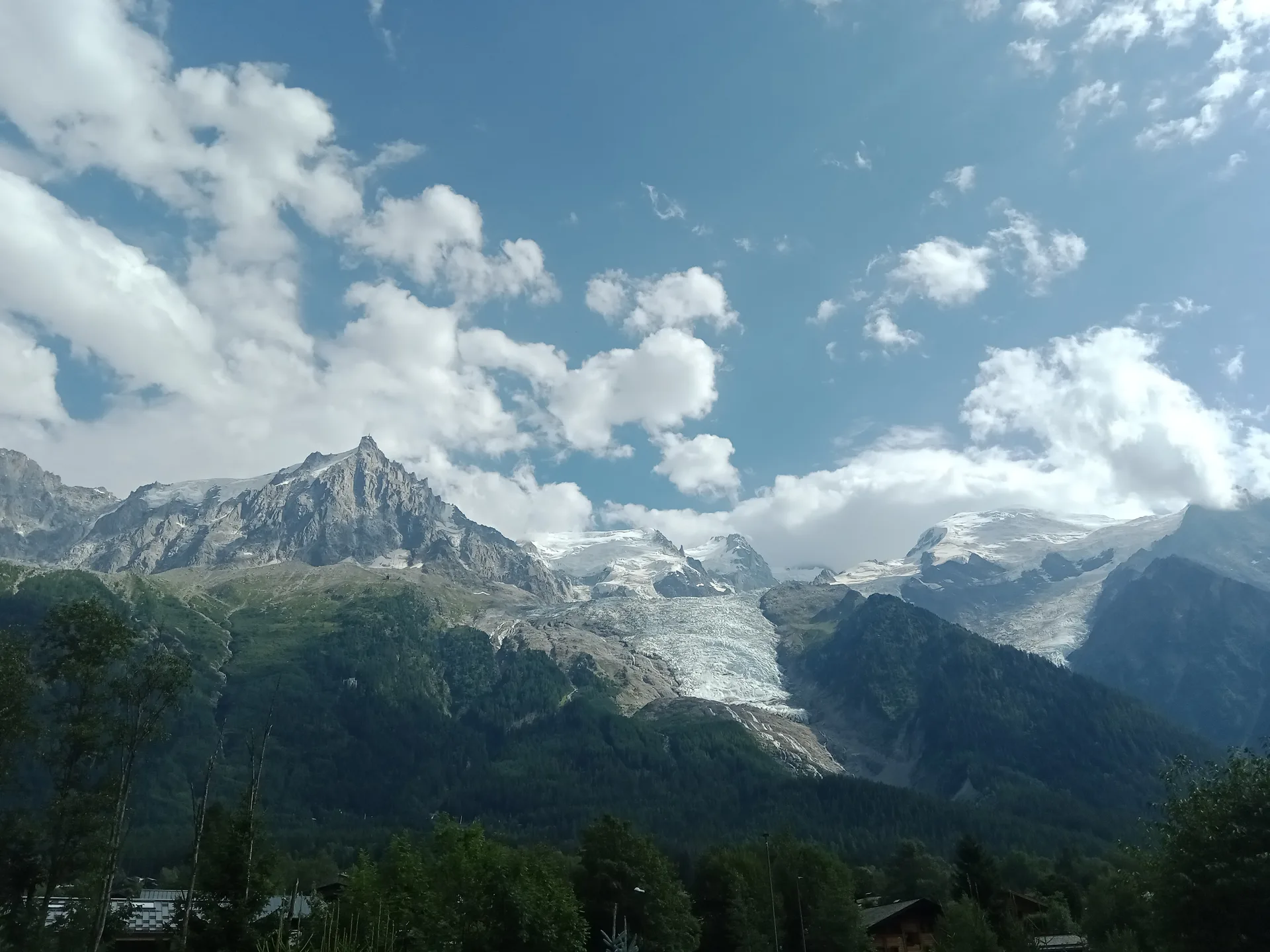 Lac des Gaillands à Chamonix-Mont-Blanc — Sur le lac