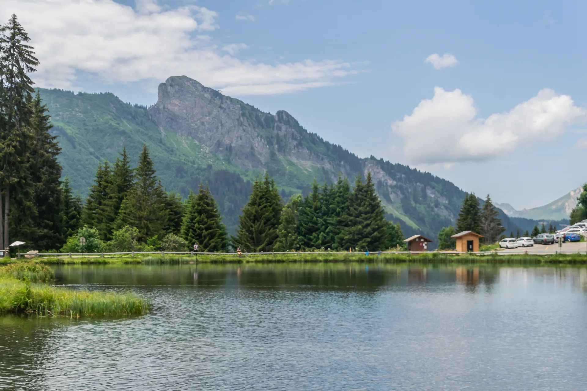 Lac des Mines d'Or à Samoëns — Sur le lac
