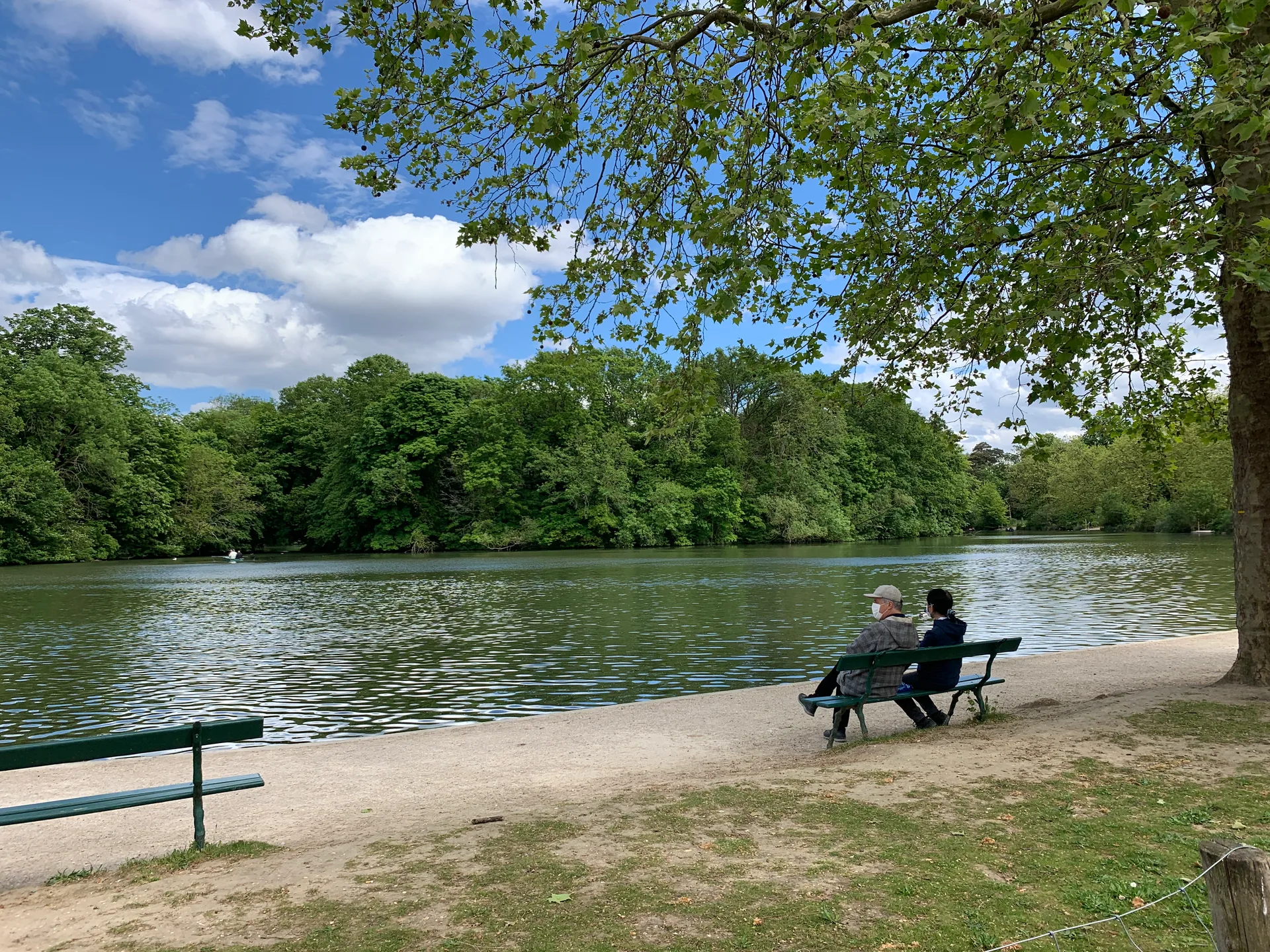 Lac des Minimes à Paris — Sur le lac