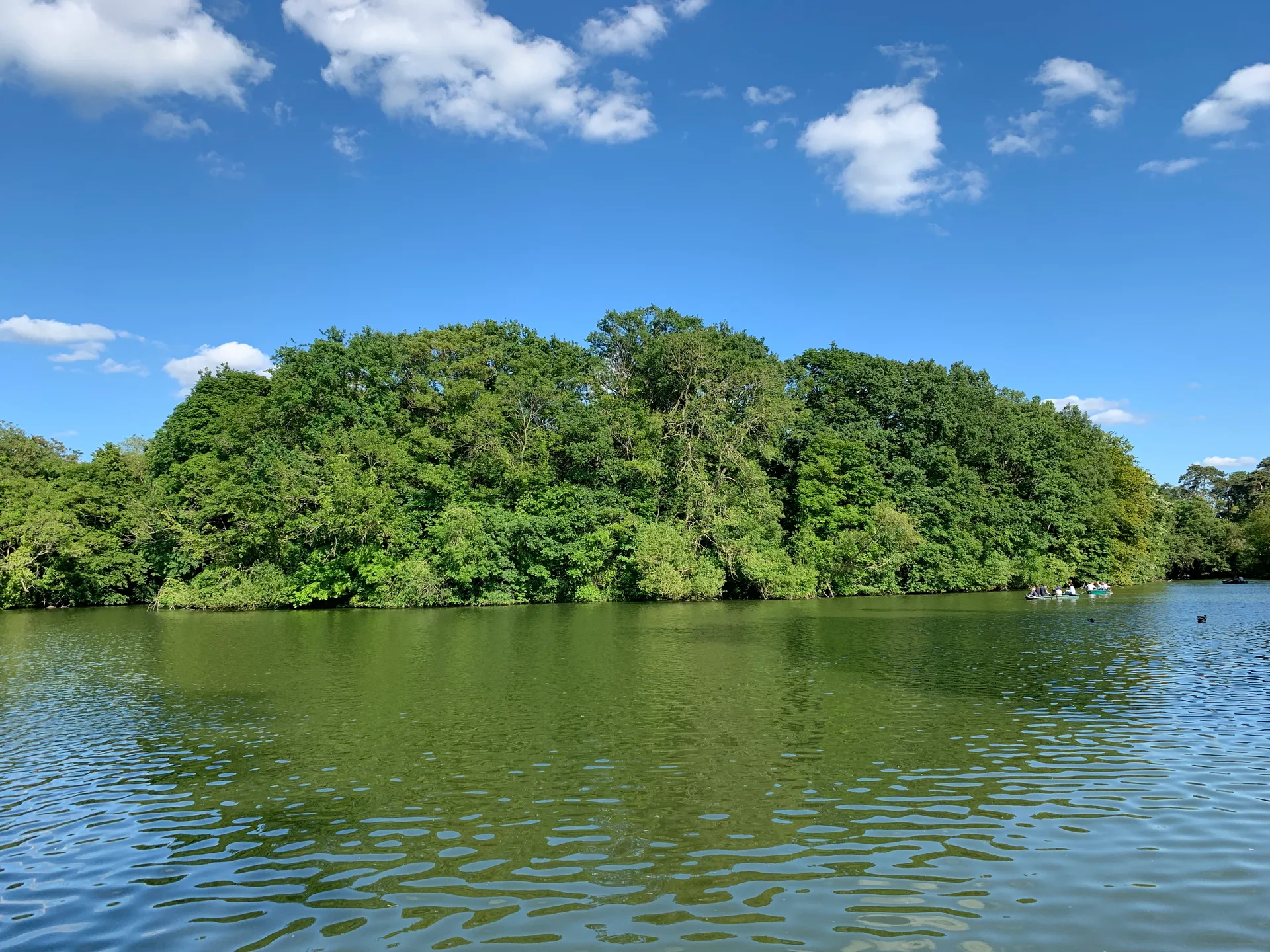 Lac des Minimes à Paris — Sur le lac