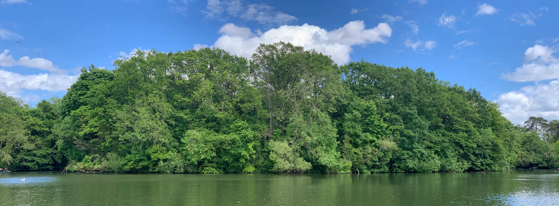 Lac des Minimes à Paris — Sur le lac