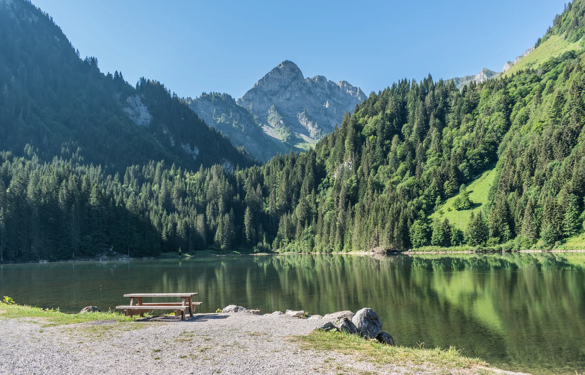 Lac des Plagnes à Abondance — À 207 m du lac