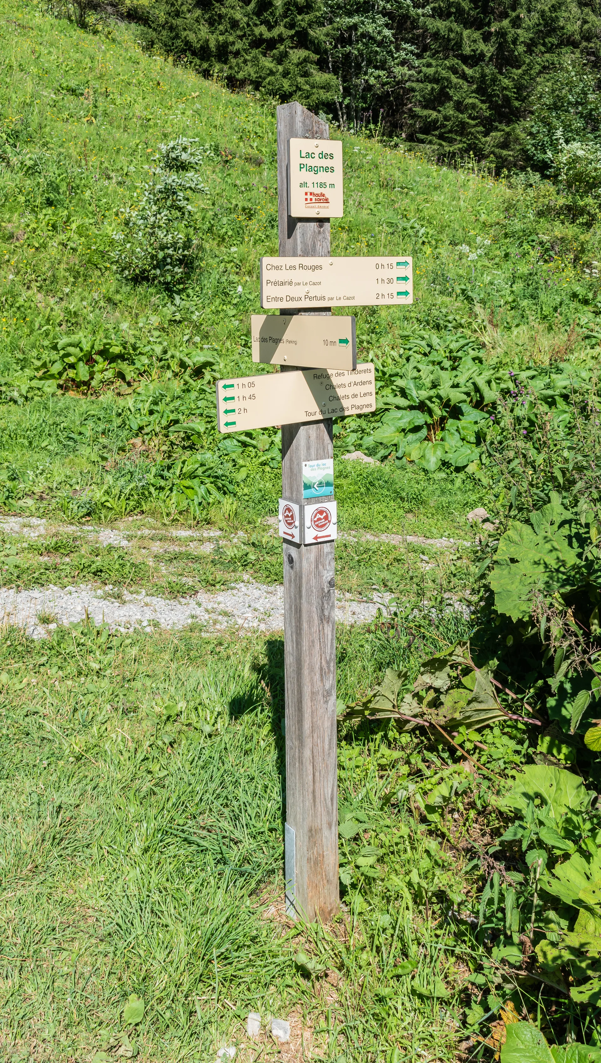Lac des Plagnes à Abondance — À 334 m du lac
