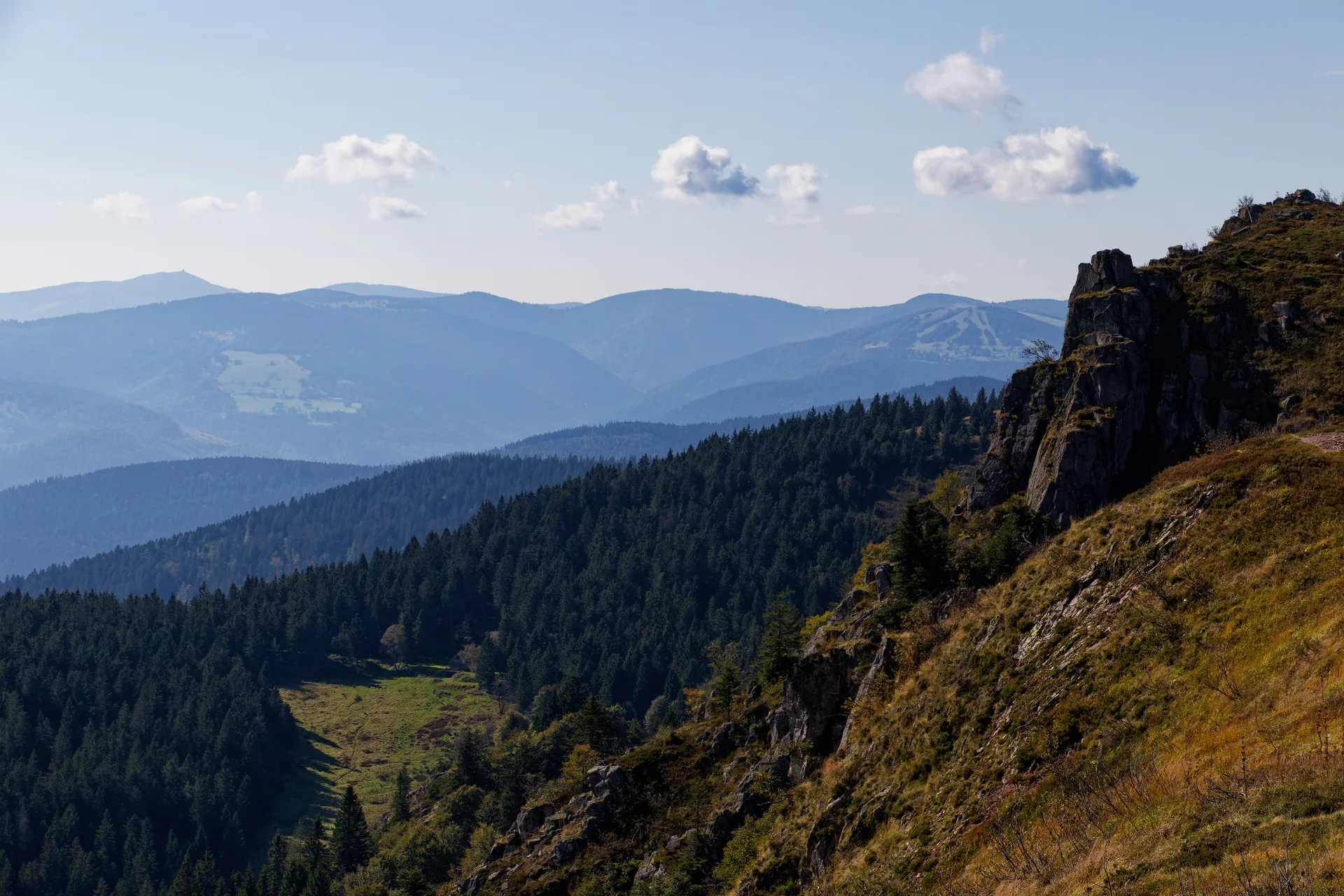Lac des Truites ou lac du Forlet à Soultzeren — À 766 m du lac