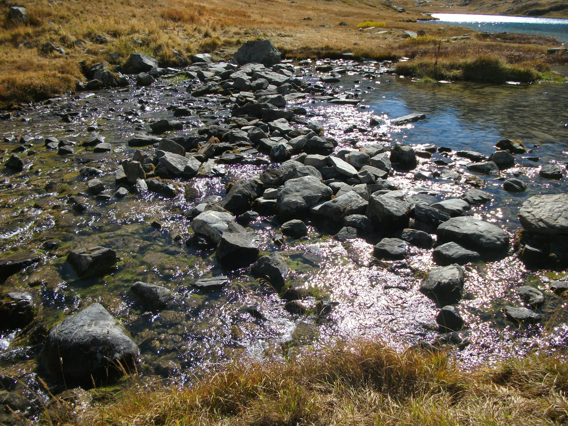 Lac du Lauzanier à Val d'Oronaye — À 211 m du lac